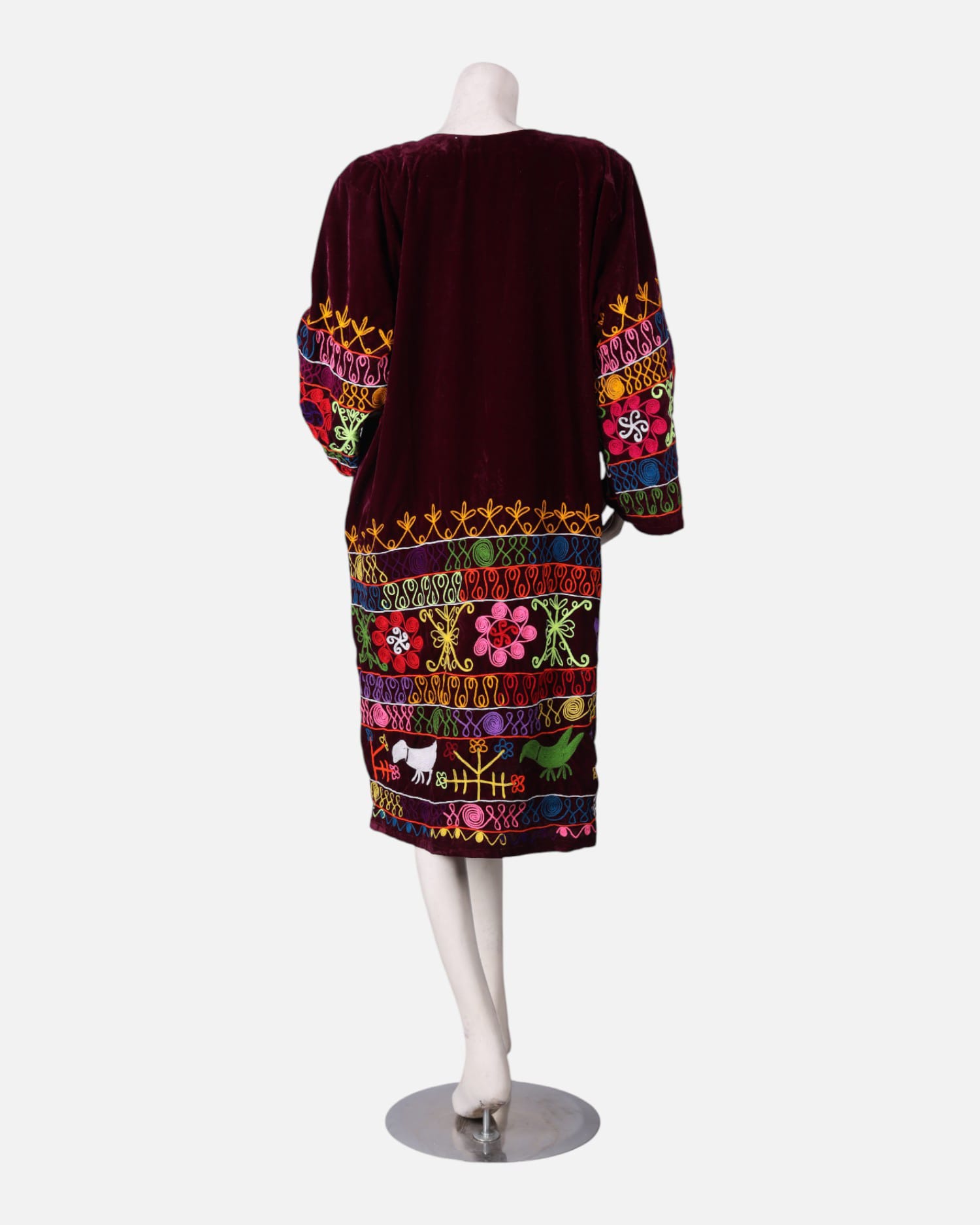 Suzanni Design Velvet Uzbeki Fusion Dress Handmade