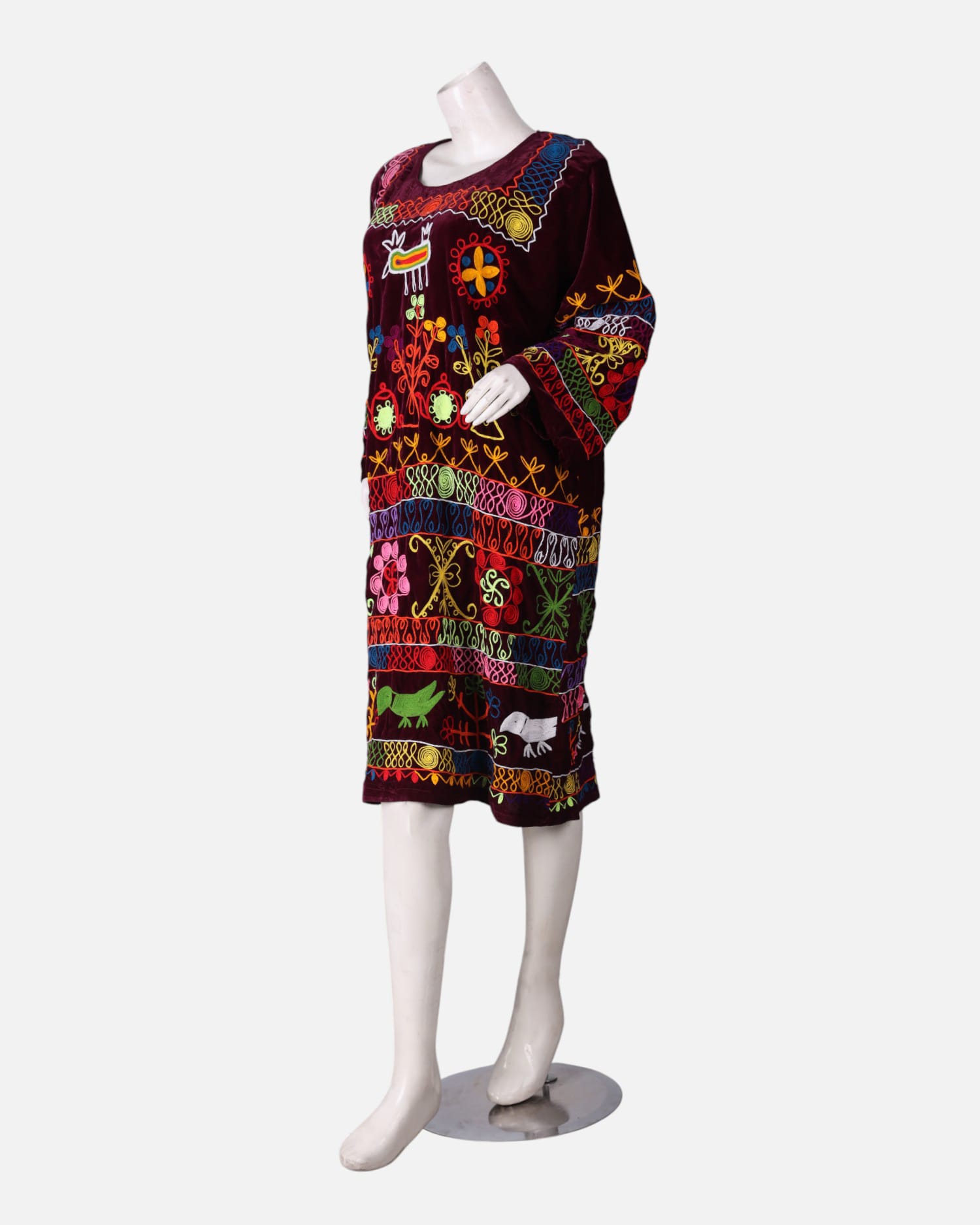 Suzanni Design Velvet Uzbeki Fusion Dress Handmade