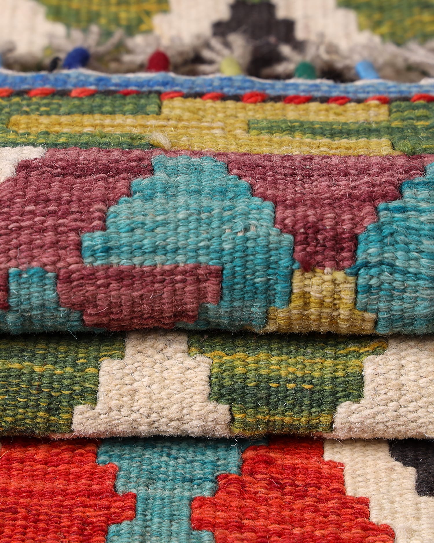 Handwoven Afghan Kilim Rug