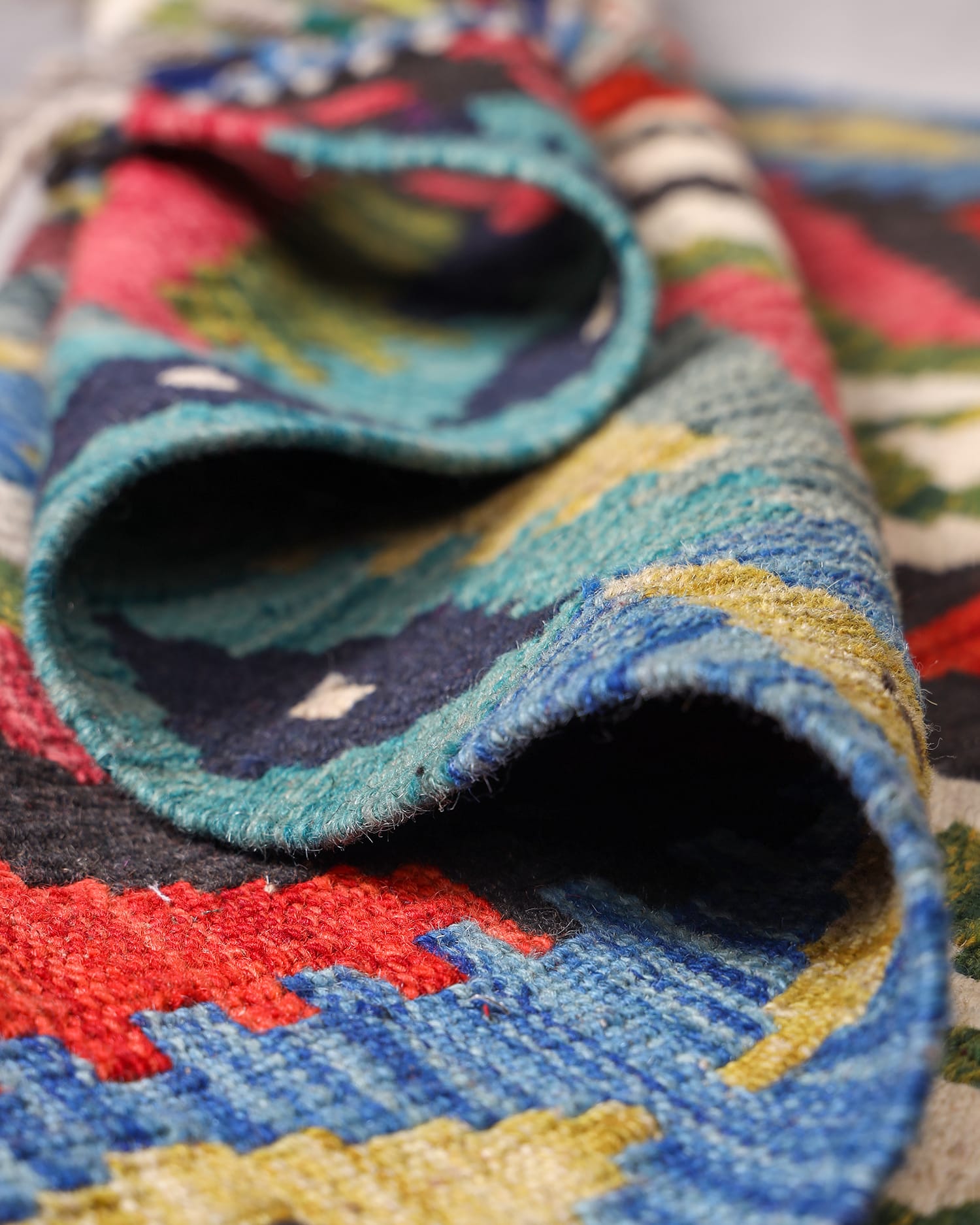Handwoven Afghan Kilim Rug