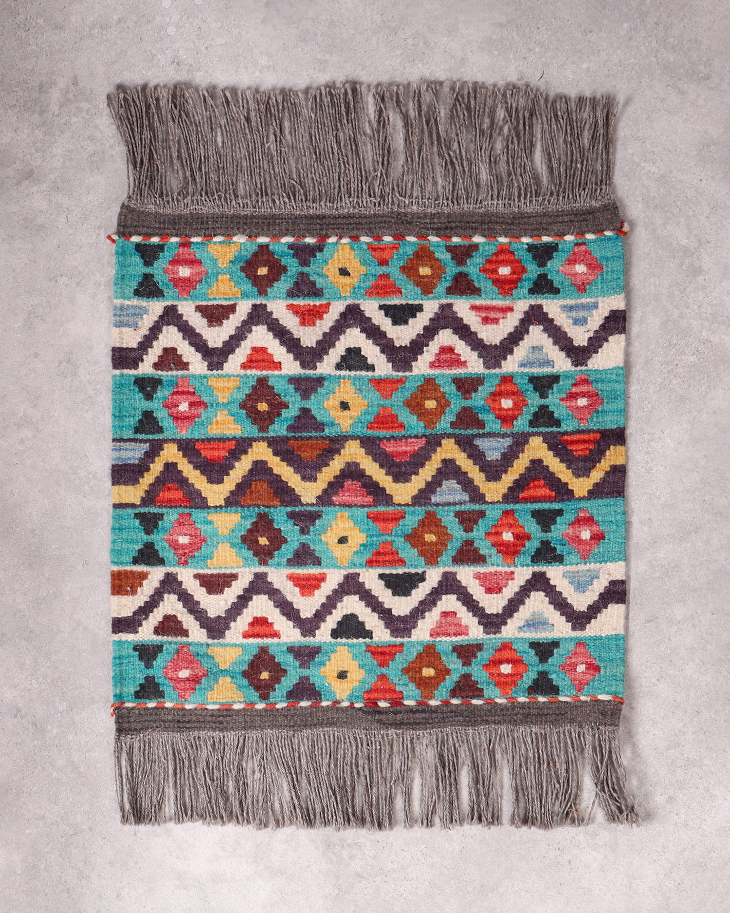 Multicolor Mazari Kilim Handwoven