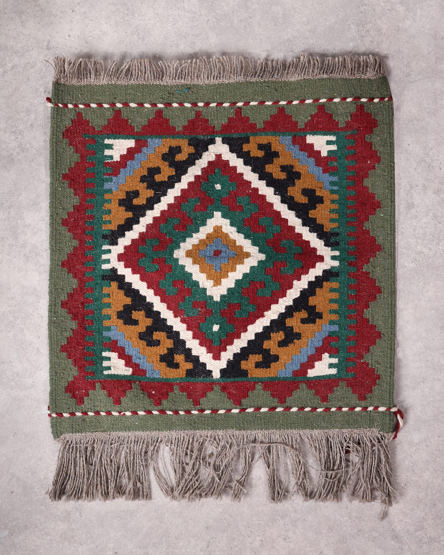 Handcrafted Mazari Kilim Authentic Mazari Tribal Pattern