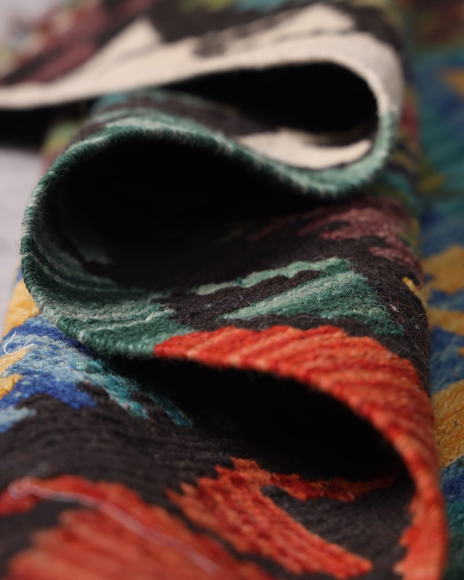 Multicolor Handwoven Mazari Kilim