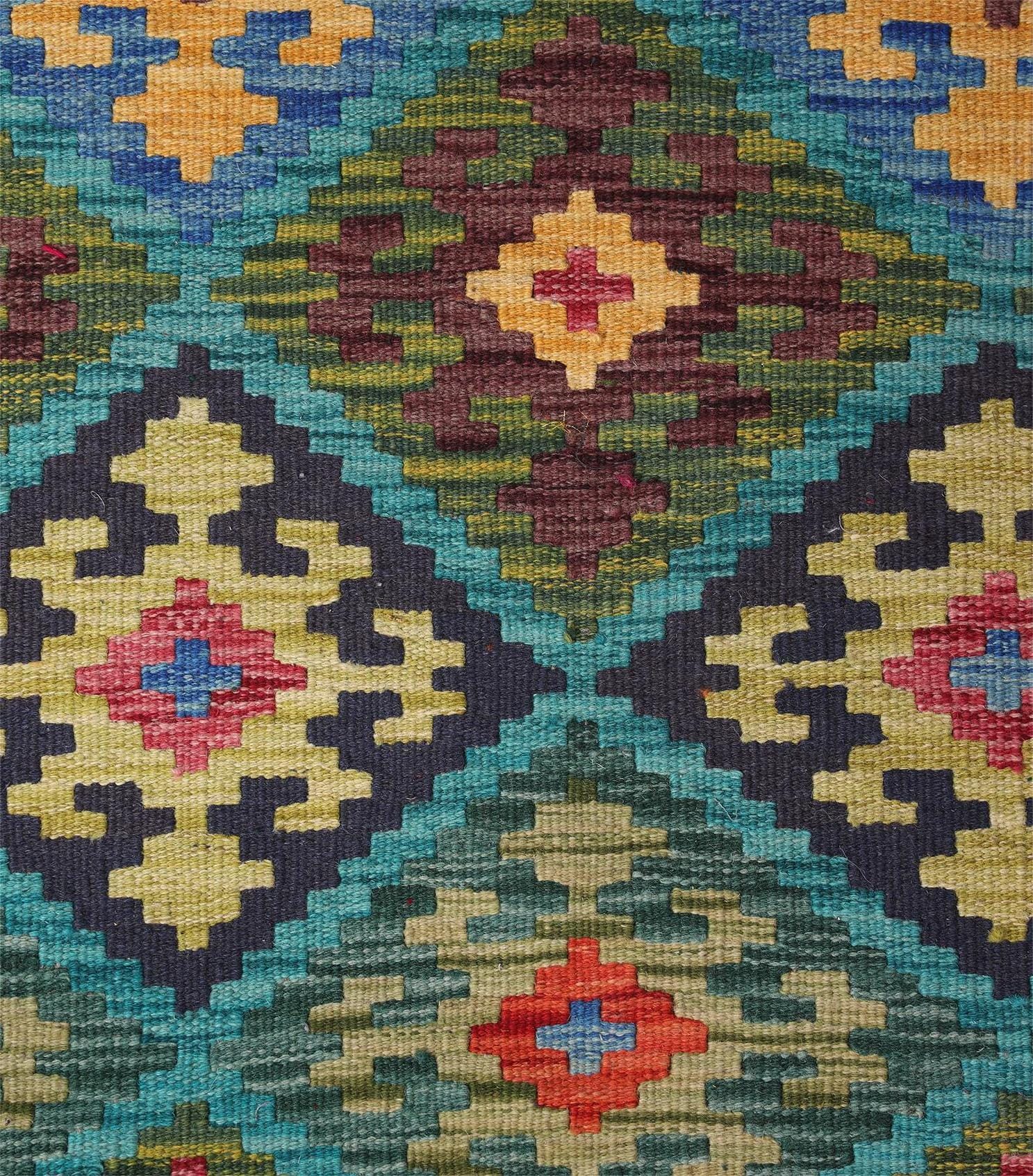 Multicolor Handwoven Mazari Kilim