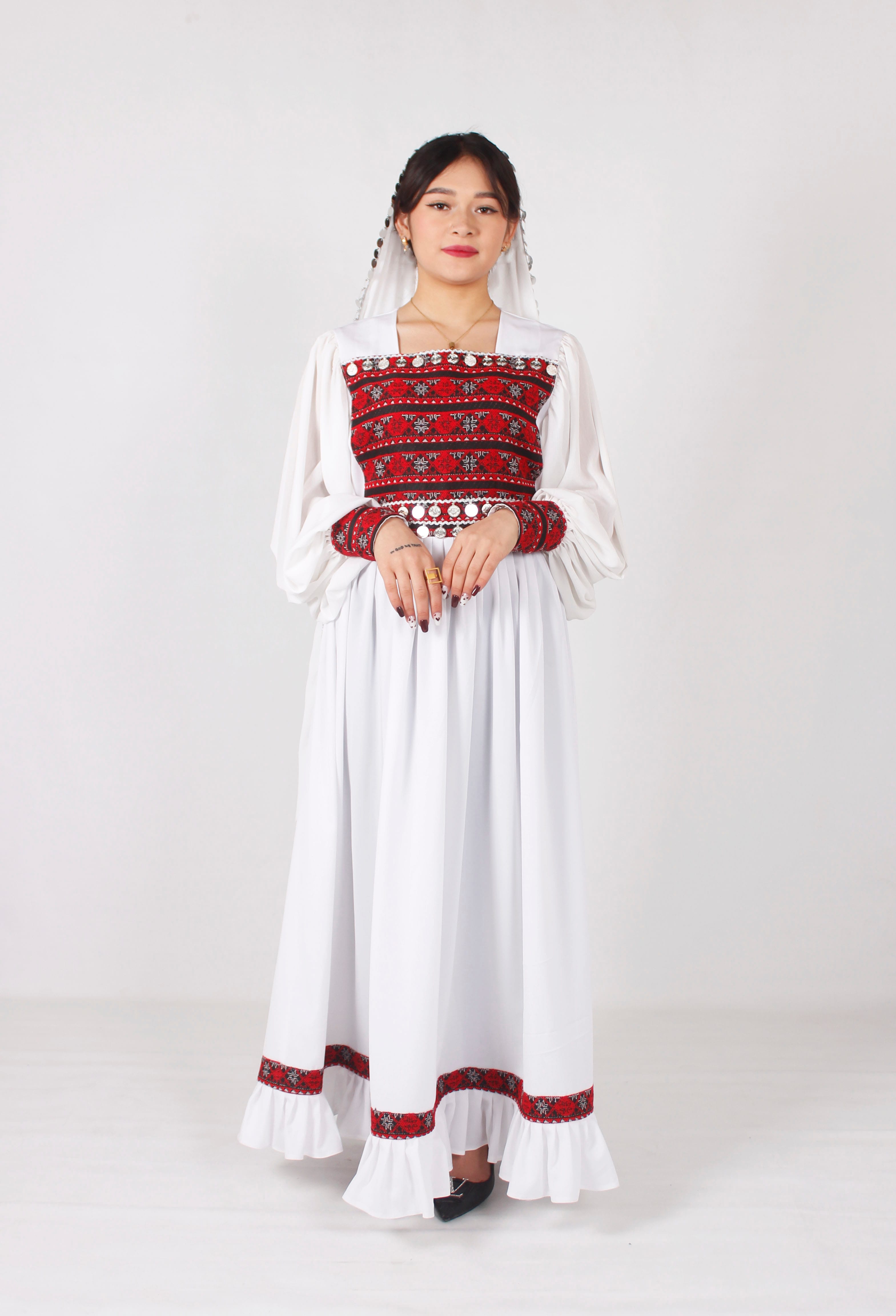 Long Dress Embroidery Afghan Design