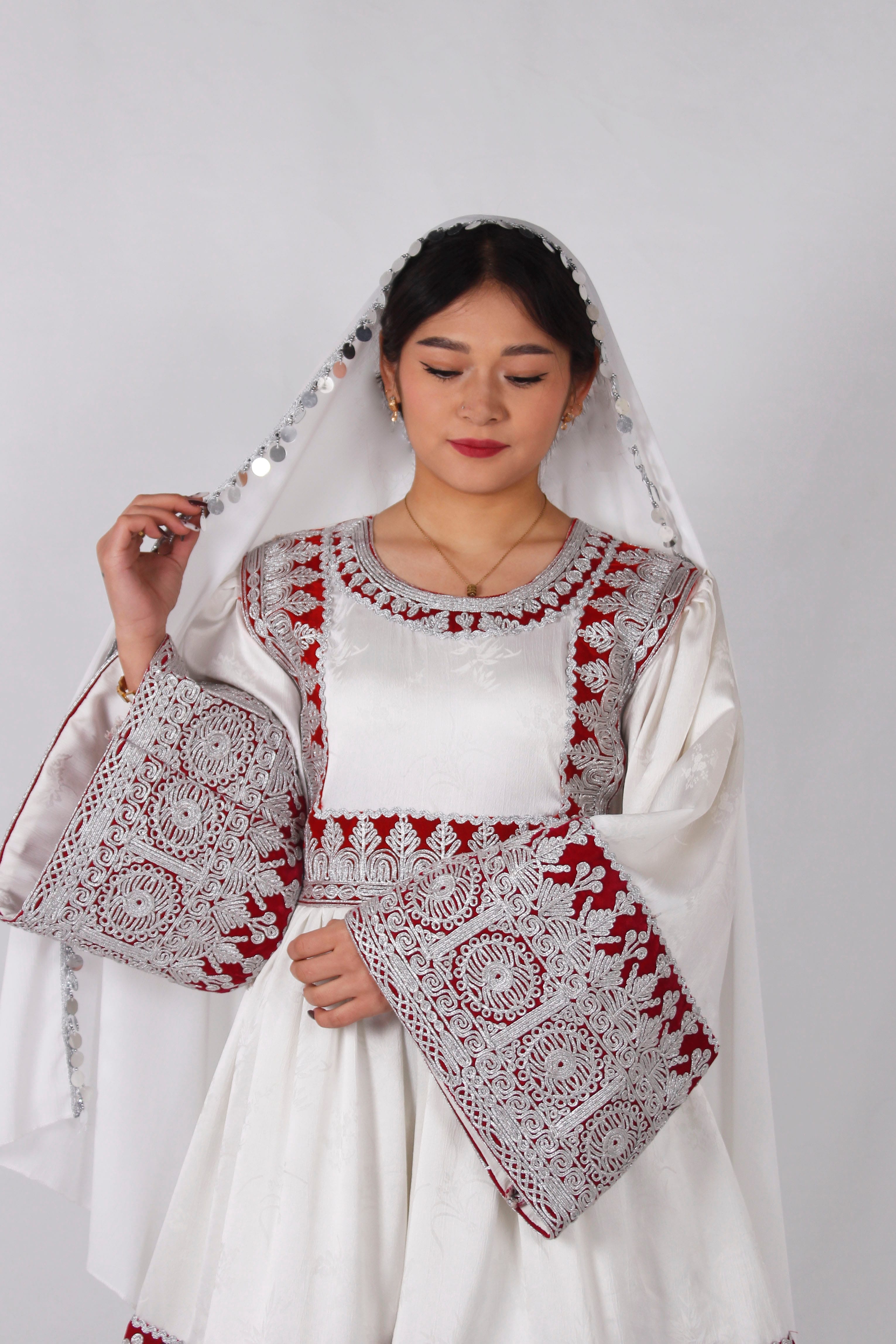 Afghan Dress with Cherma Embroidery – Gand Afghani Design