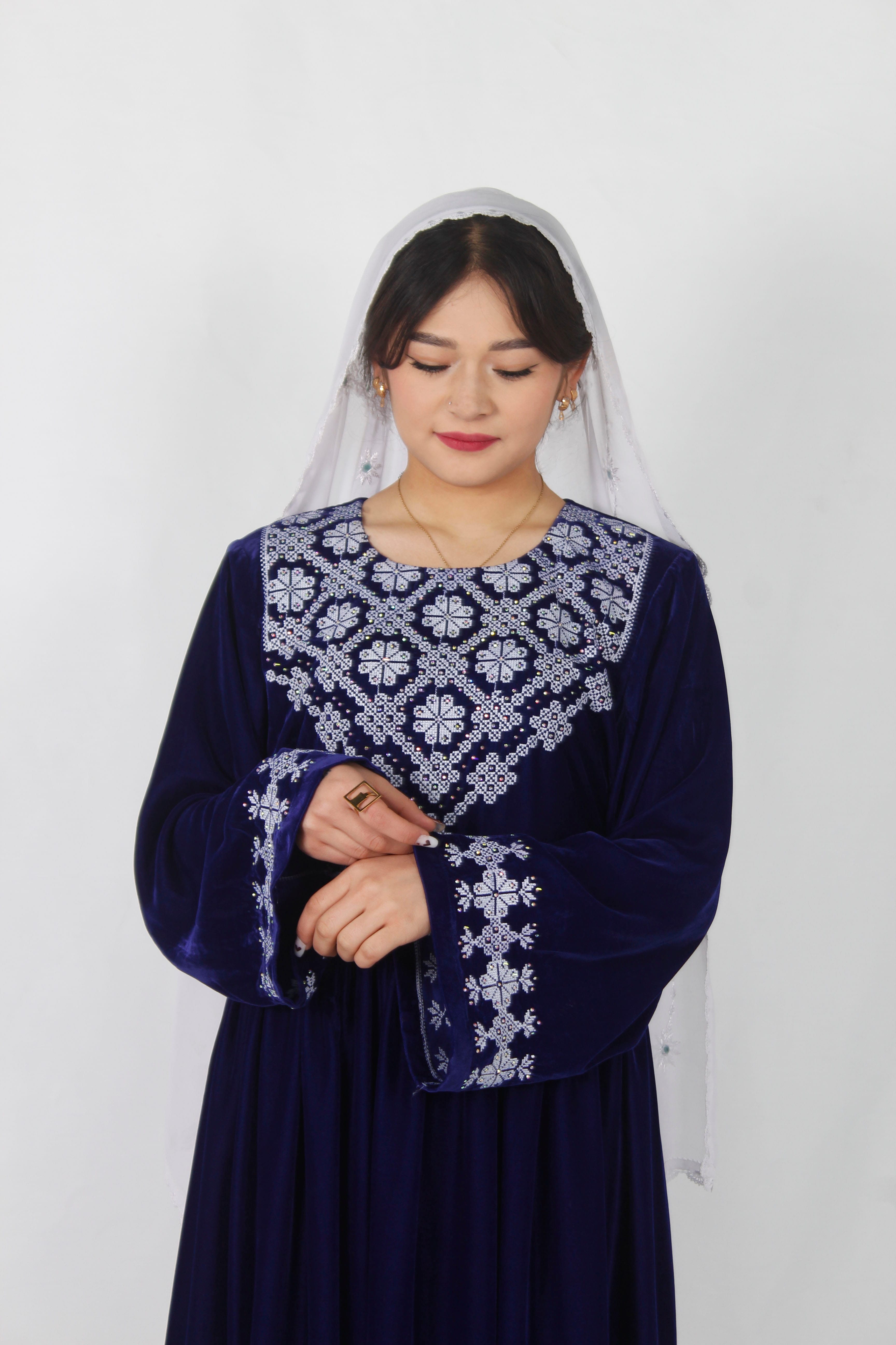 Hazaragi dress premium velvet fabric
