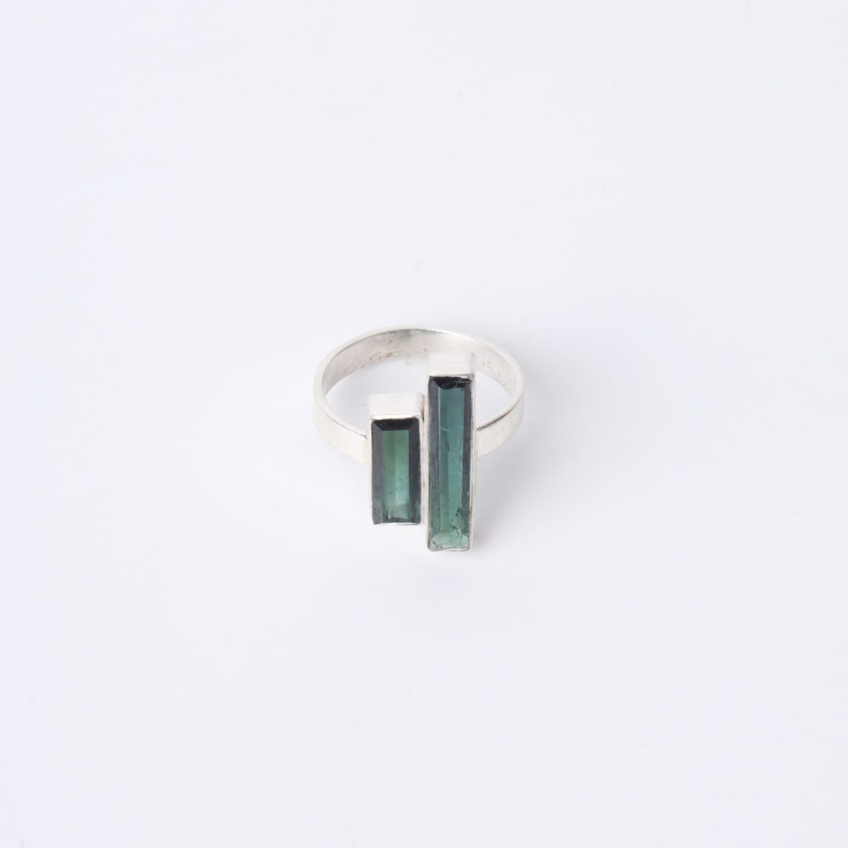 Double Green Tourmaline Ring