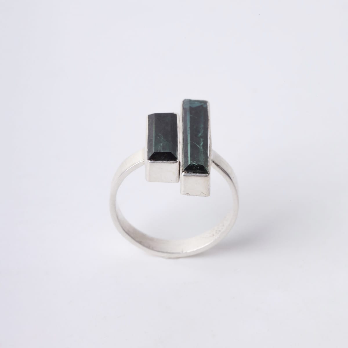Double Green Tourmaline Ring