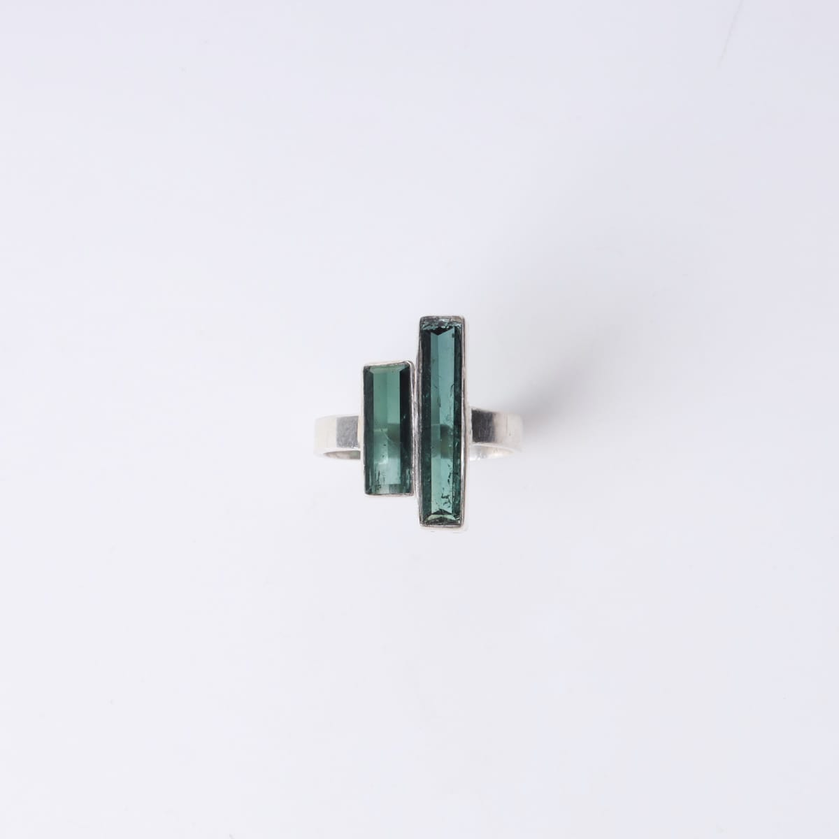 Double Green Tourmaline Ring