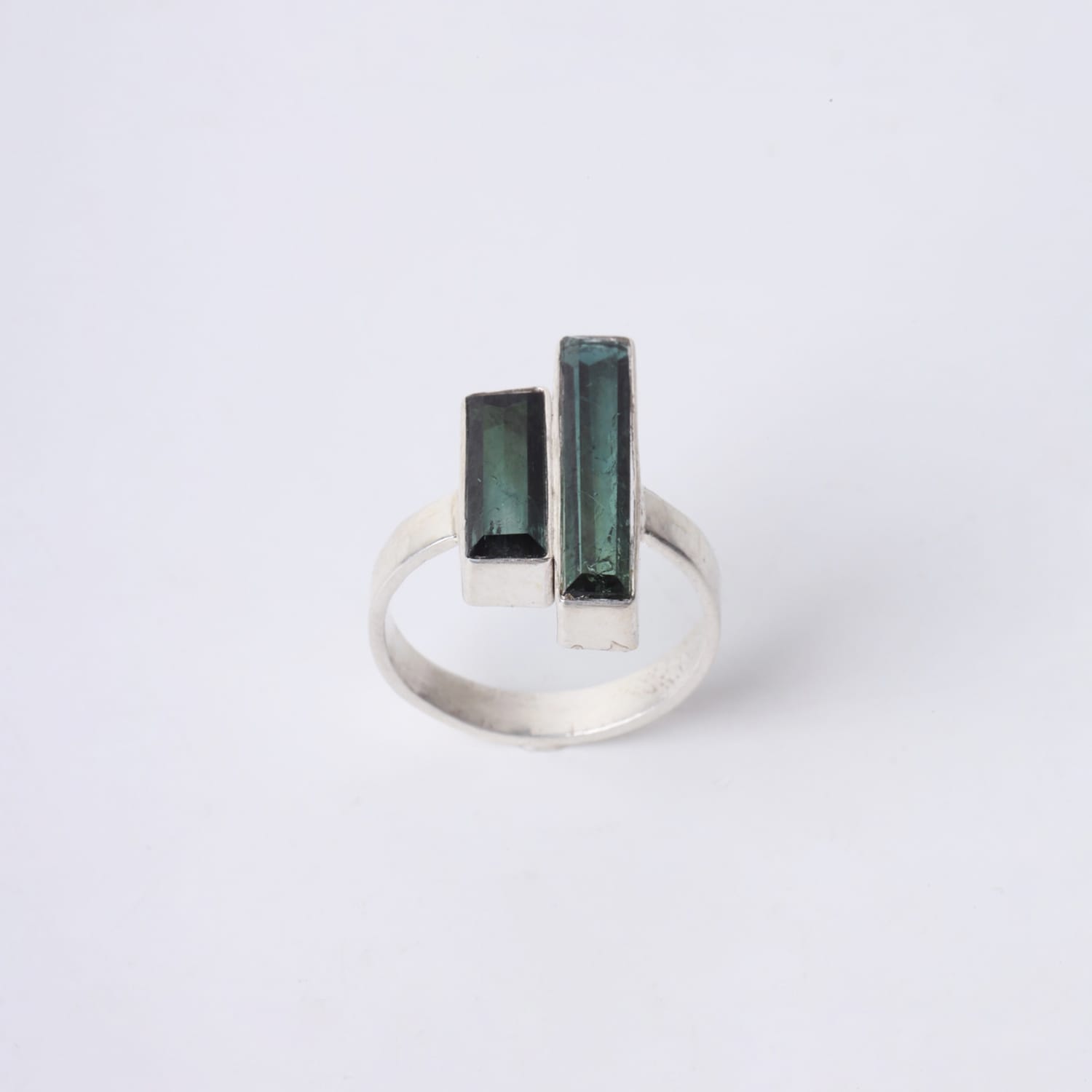 Double Green Tourmaline Ring