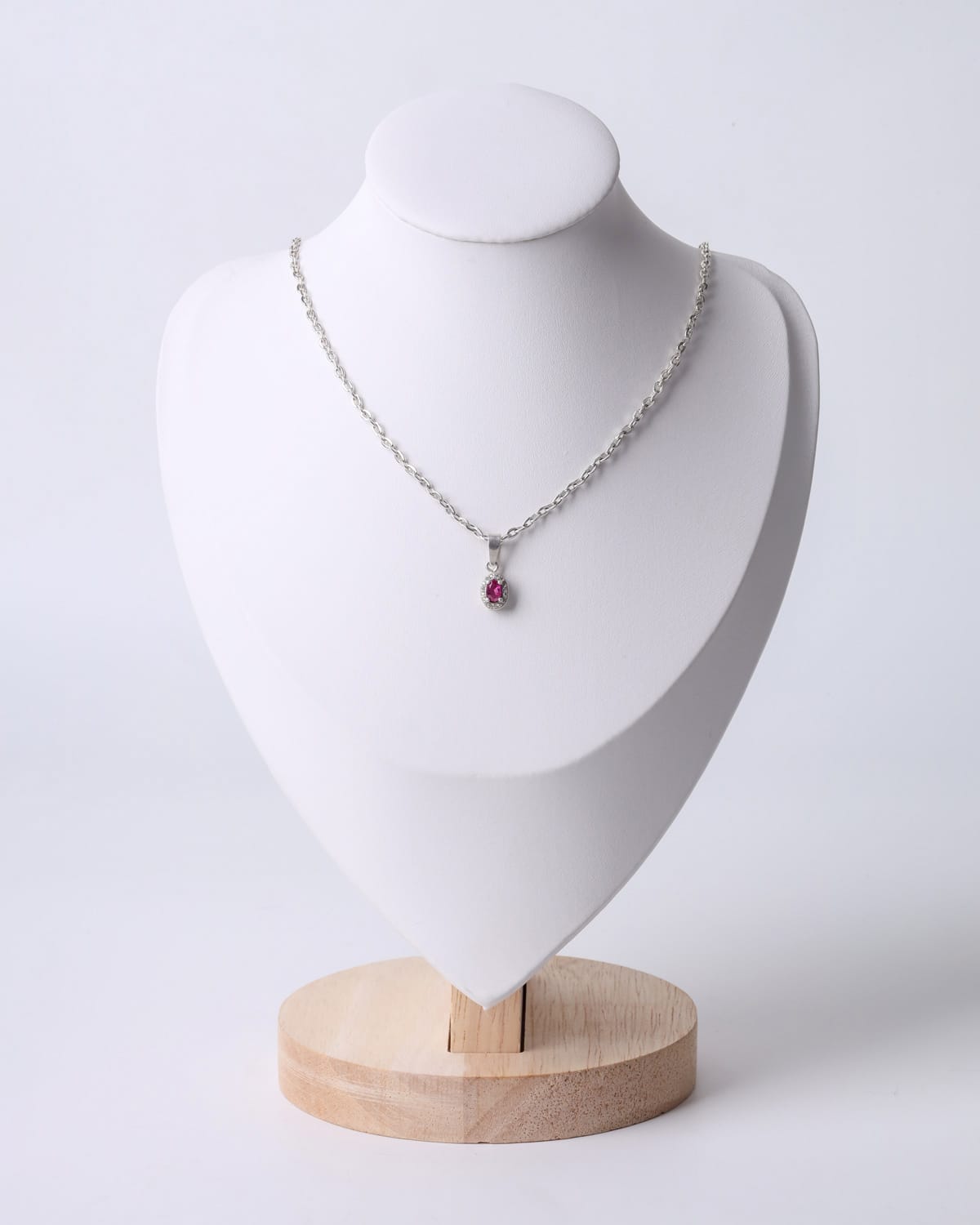 Ruby Quartz Silver Pendant