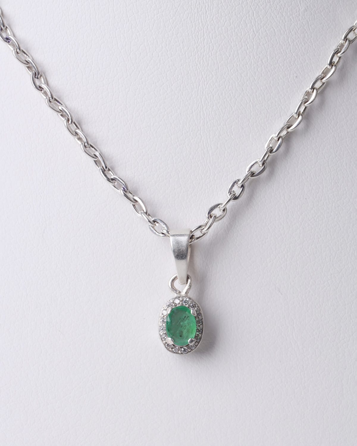 Panjshir Emerald Silver Pendant