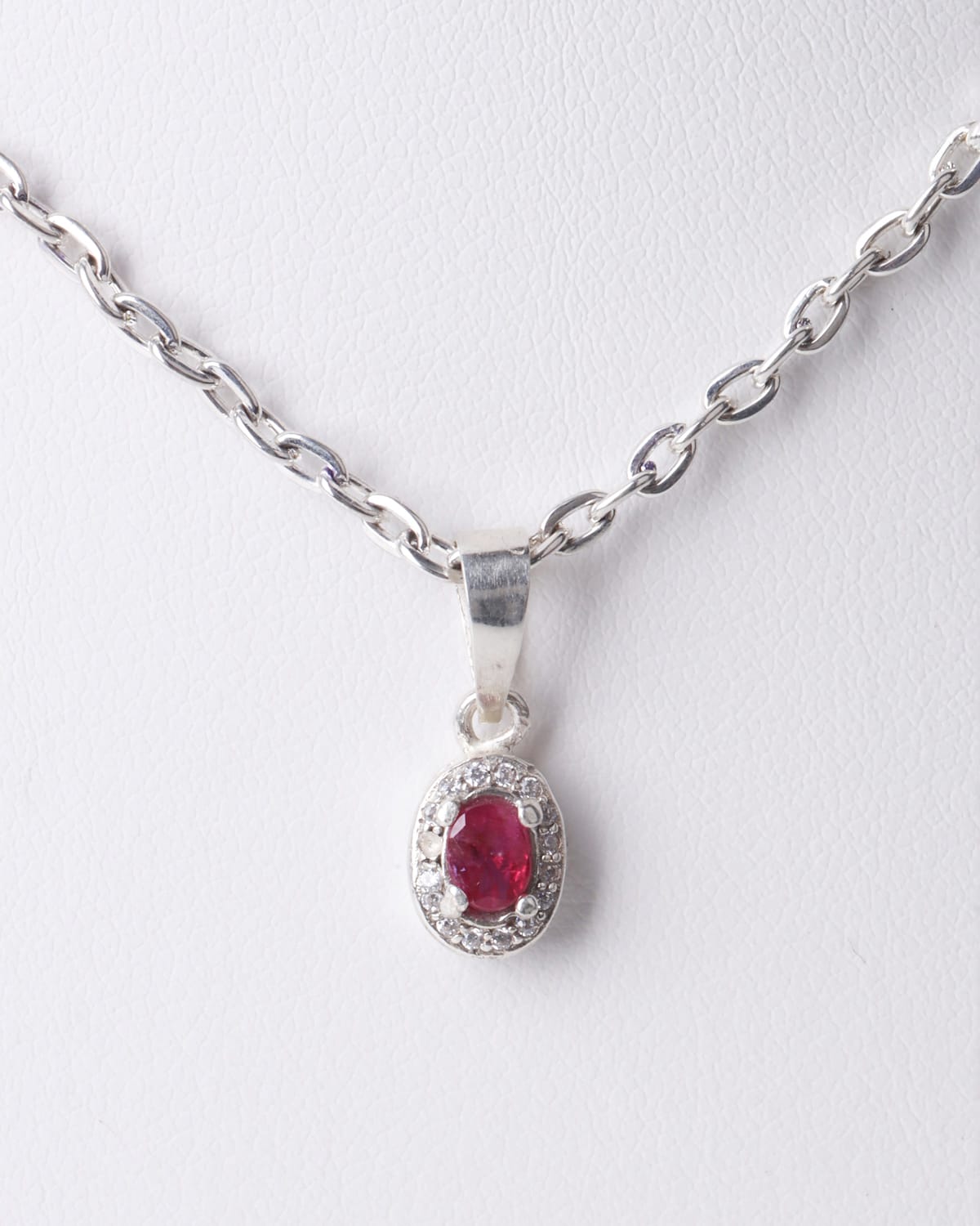 Elegant Ruby Quartz Necklace