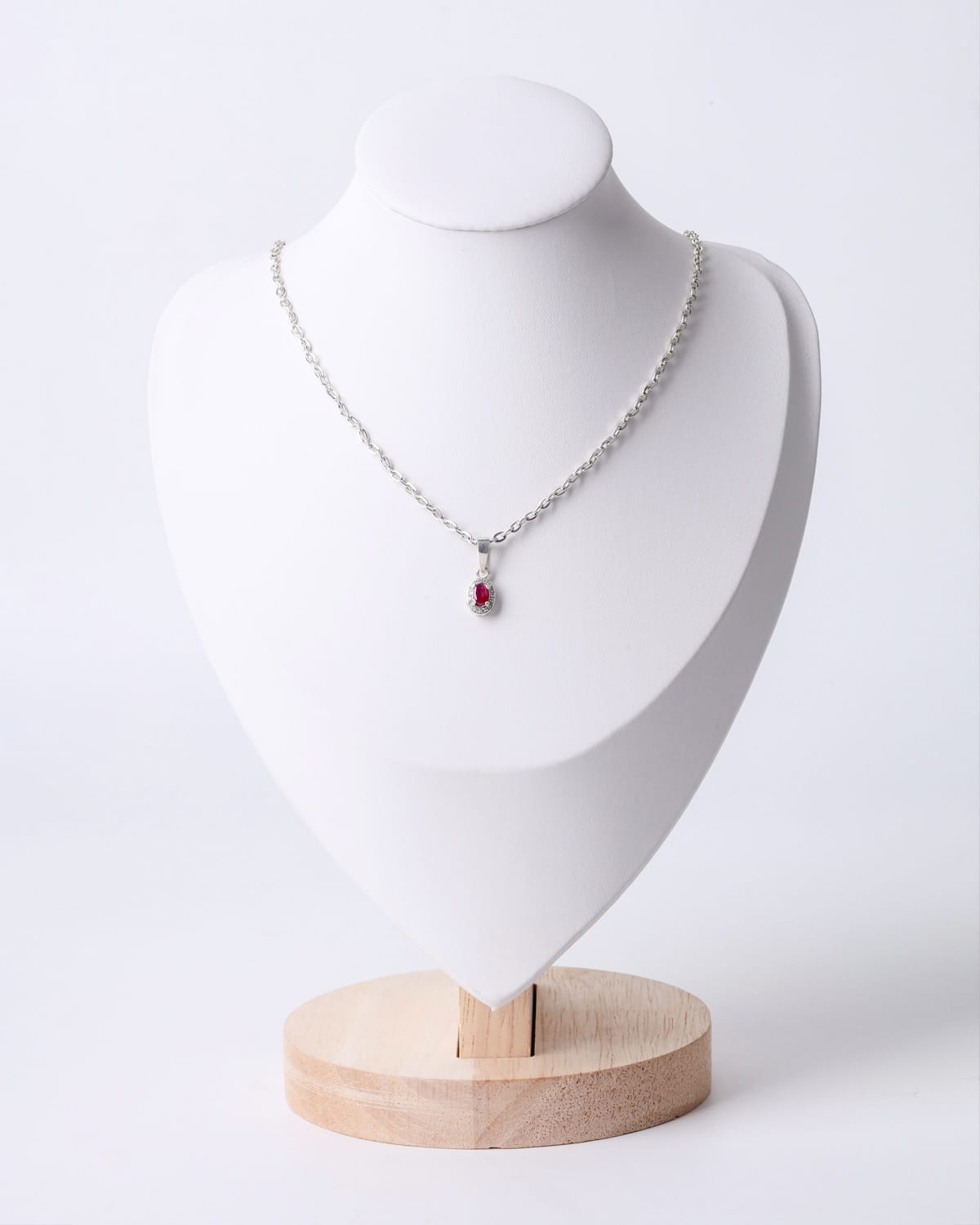 Elegant Ruby Quartz Necklace