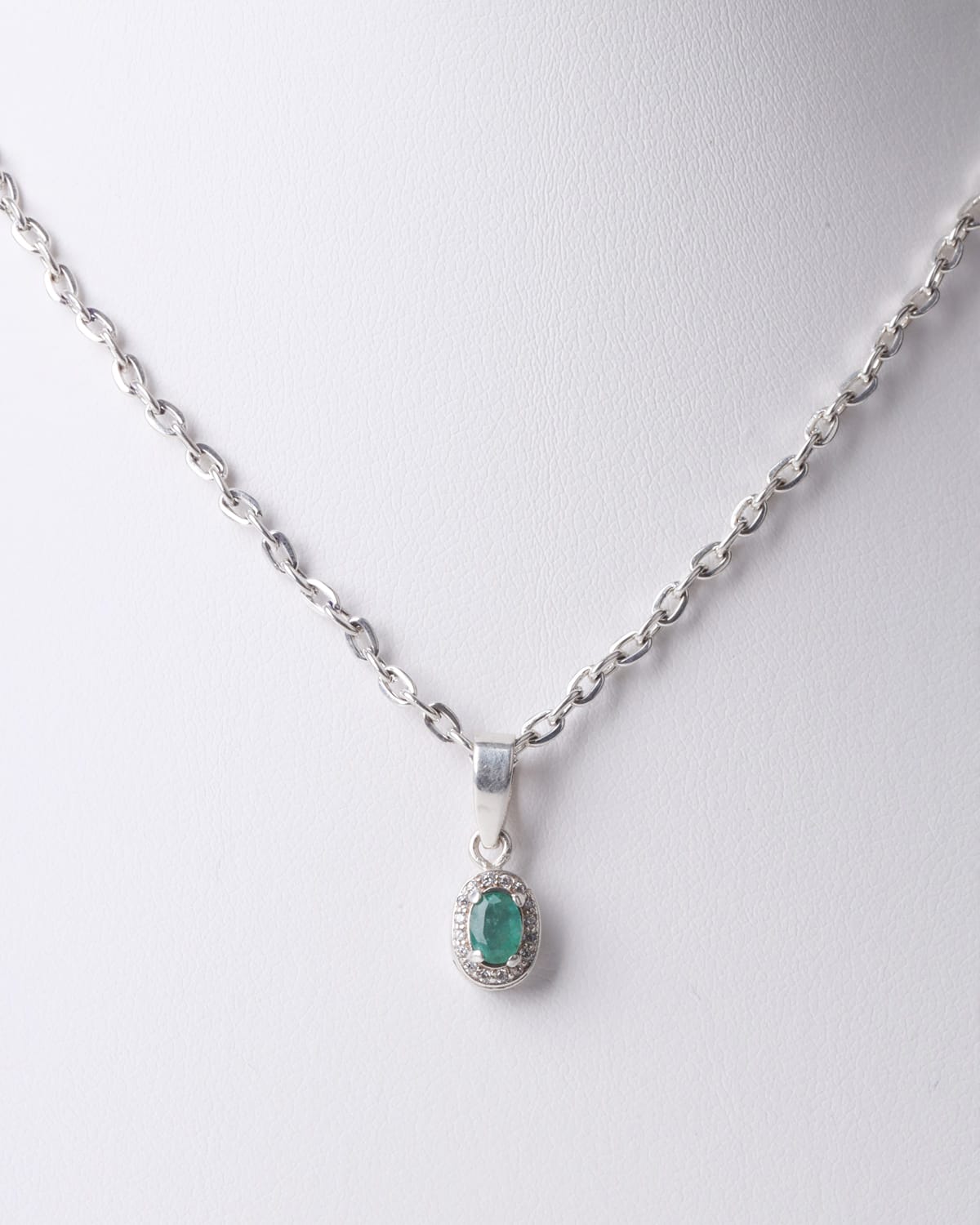 Panjshir Emerald Quartz Silver Necklace