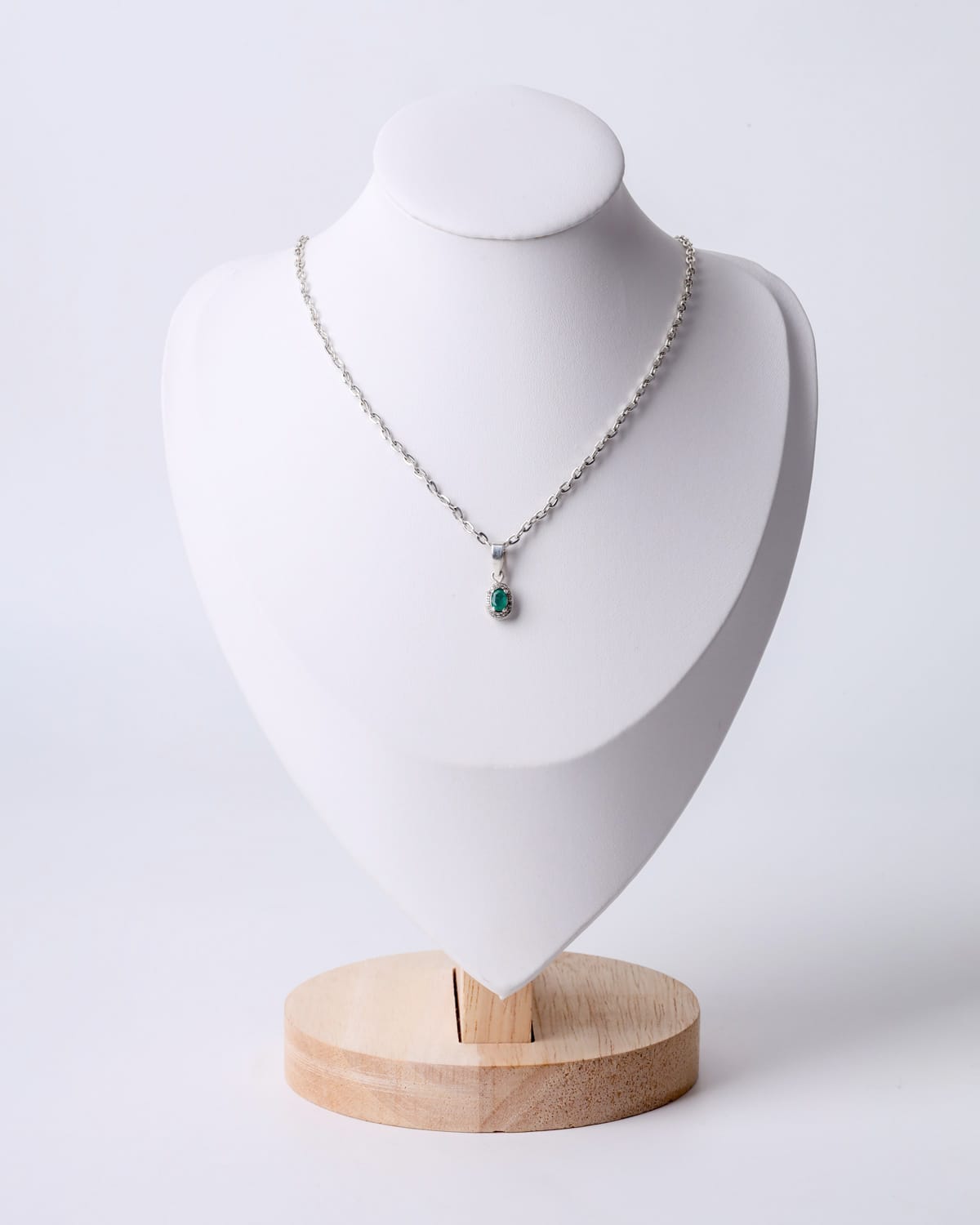 Panjshir Emerald Quartz Silver Necklace