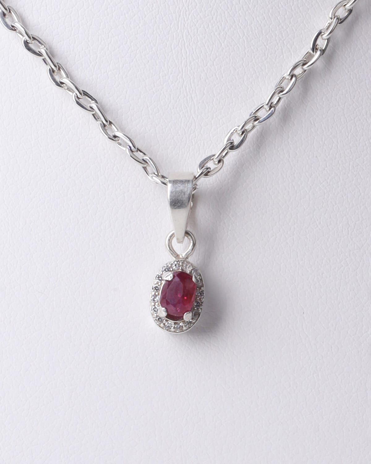 Ruby Pendant Necklace