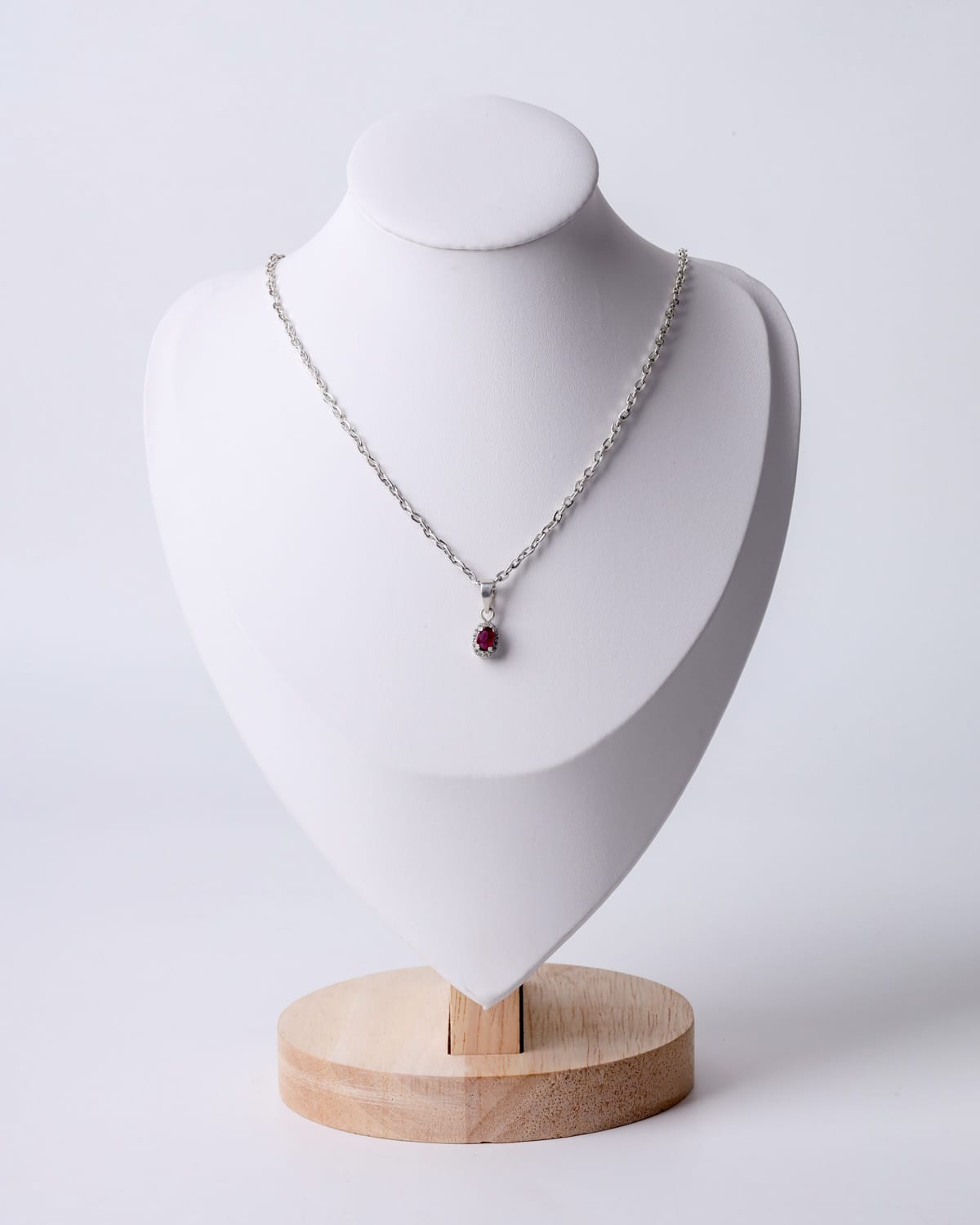 Ruby Pendant Necklace