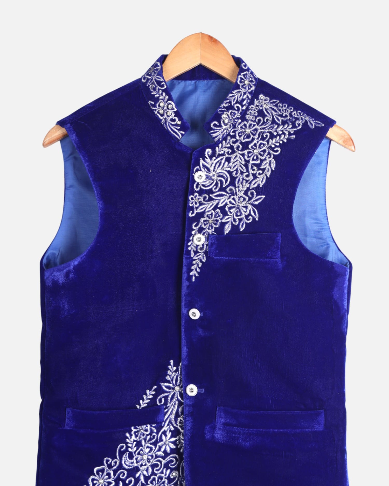 Men's Velvet Embroidered Waistcoat