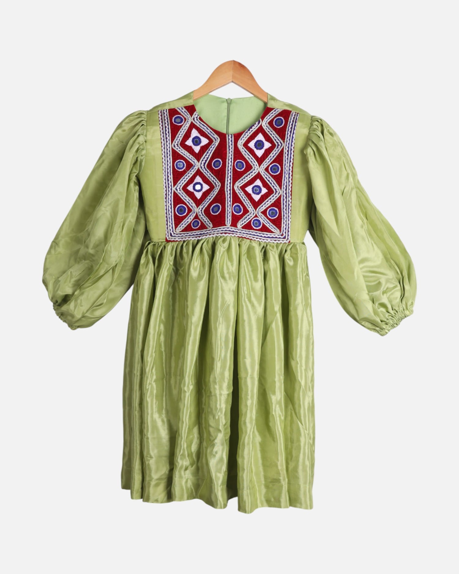 AfghanTraditional Dress with Shawl For Girls