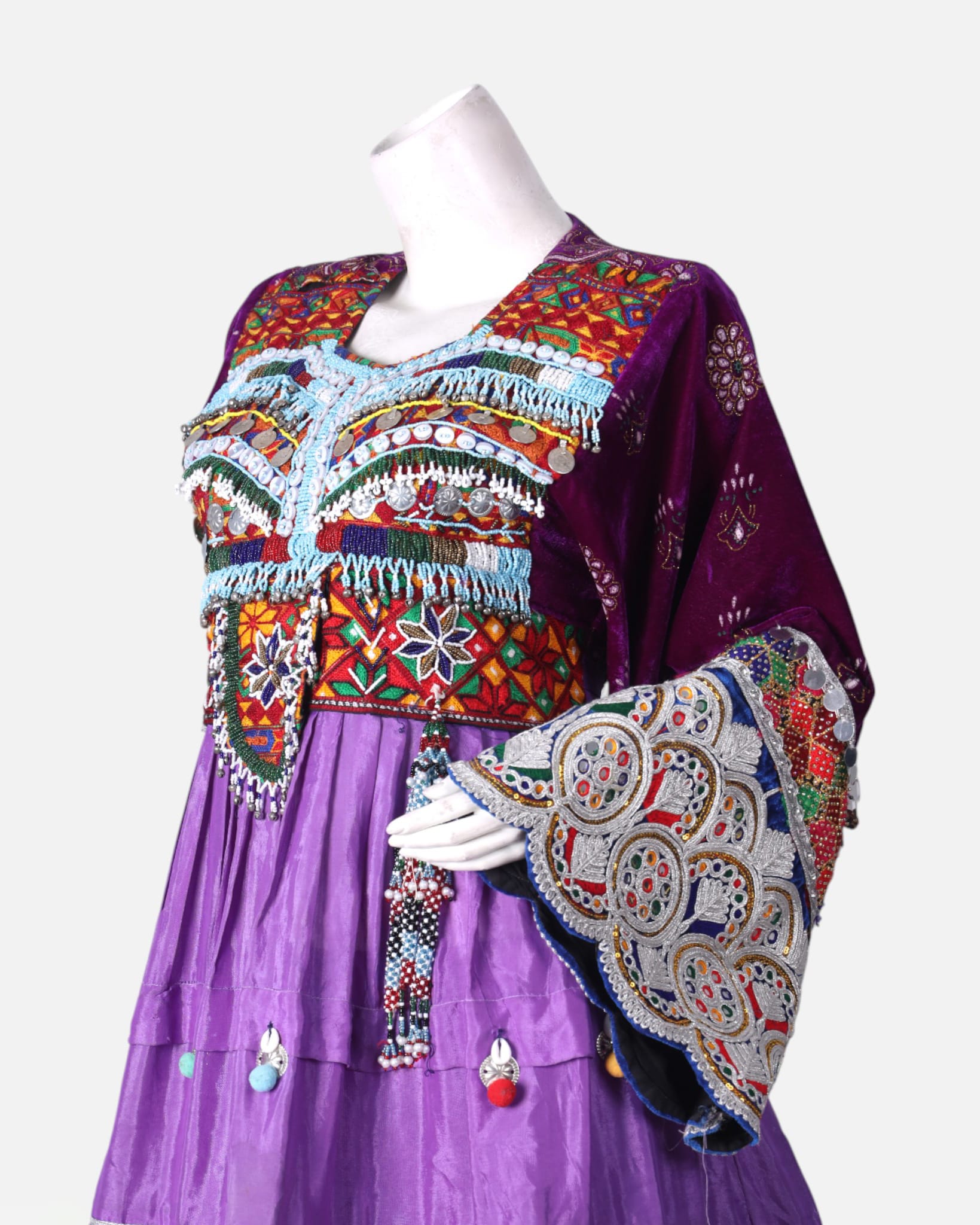 Afghan Women’s Traditional Embroidered Dress – Henna & Wedding Wear