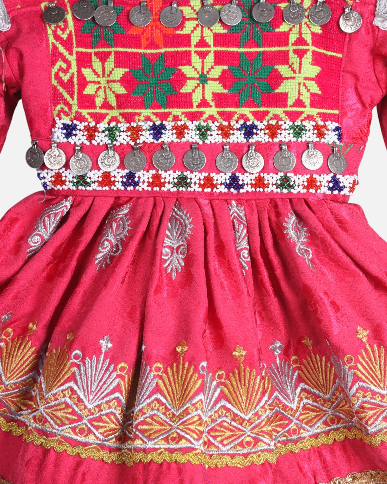 Hand Embroidered Dress For Kids