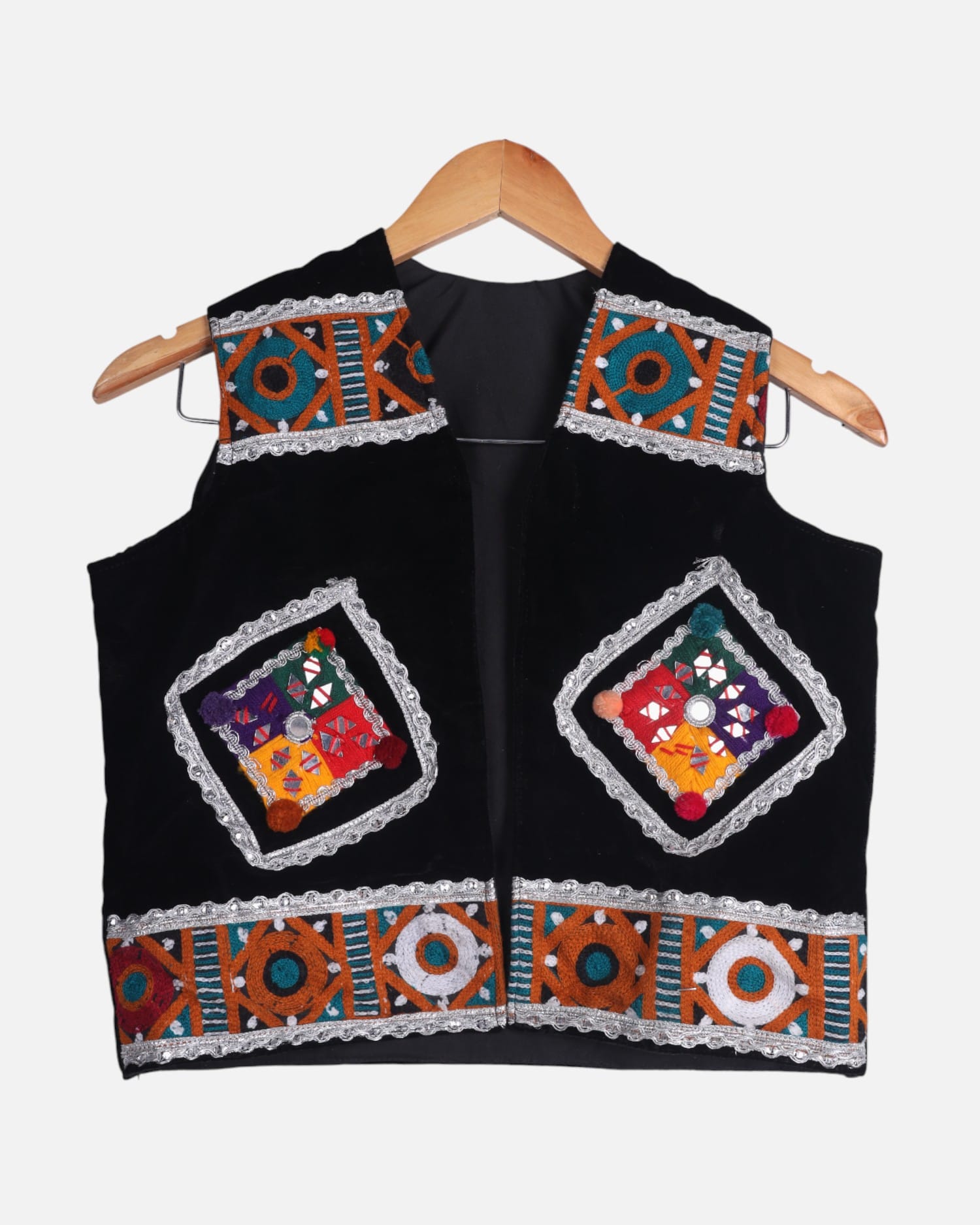 Children's Velvet Embroidered Waistcoat
