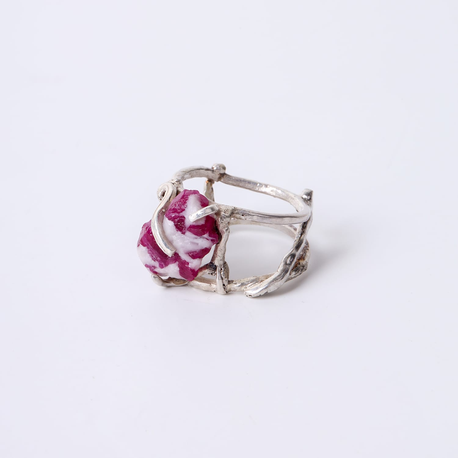 Ruby from Jagdalak Silver Ring Gemstone Ring Handmade