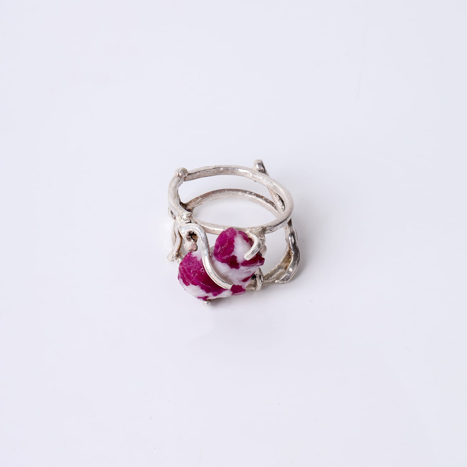 Ruby from Jagdalak Silver Ring Gemstone Ring Handmade