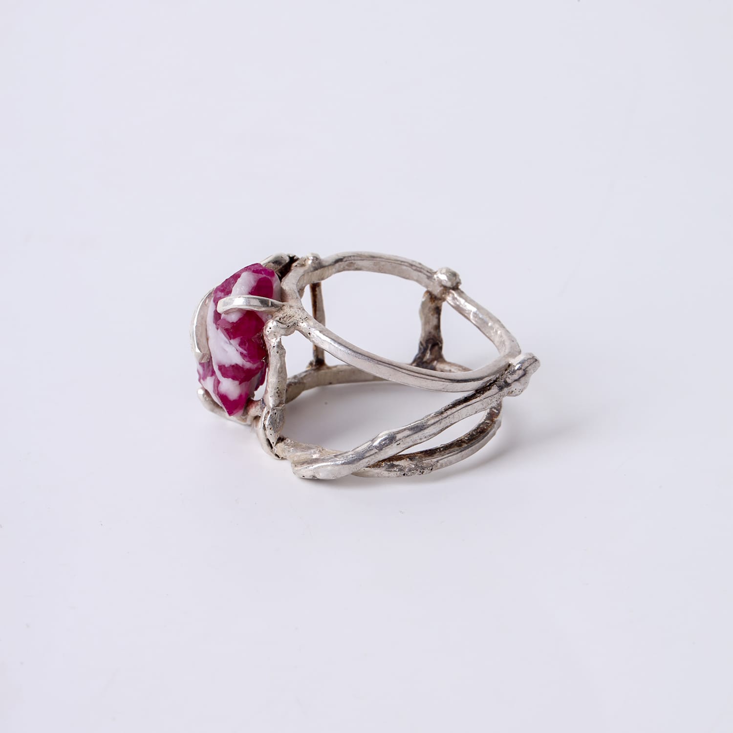 Ruby from Jagdalak Silver Ring Gemstone Ring Handmade