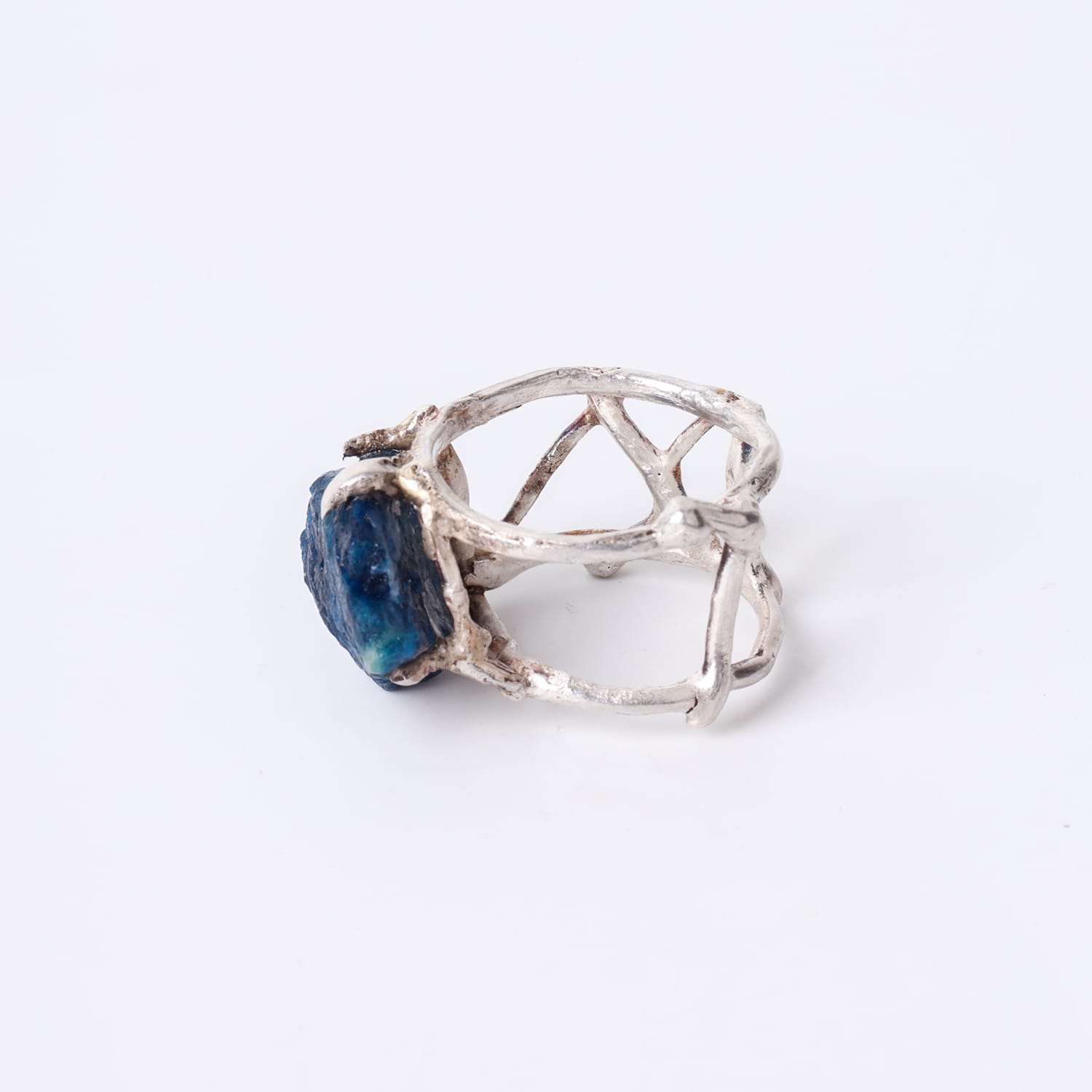 Lapis Lazuli Gemstone Silver Ring