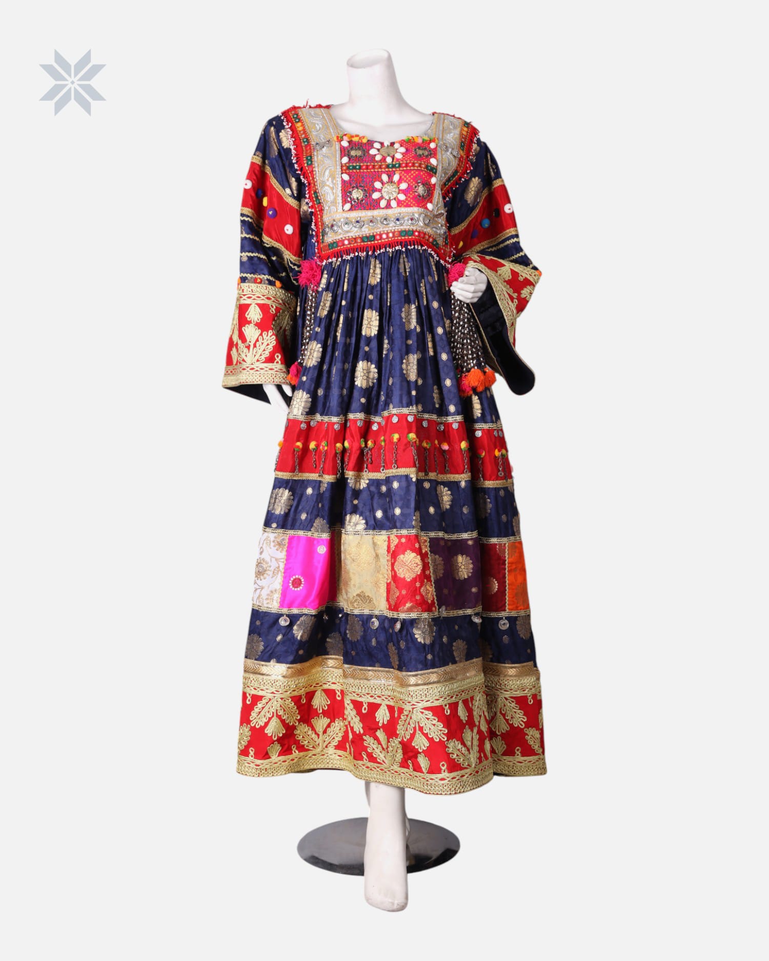 Afghan Kuchi Embroidered Dress For Wedding