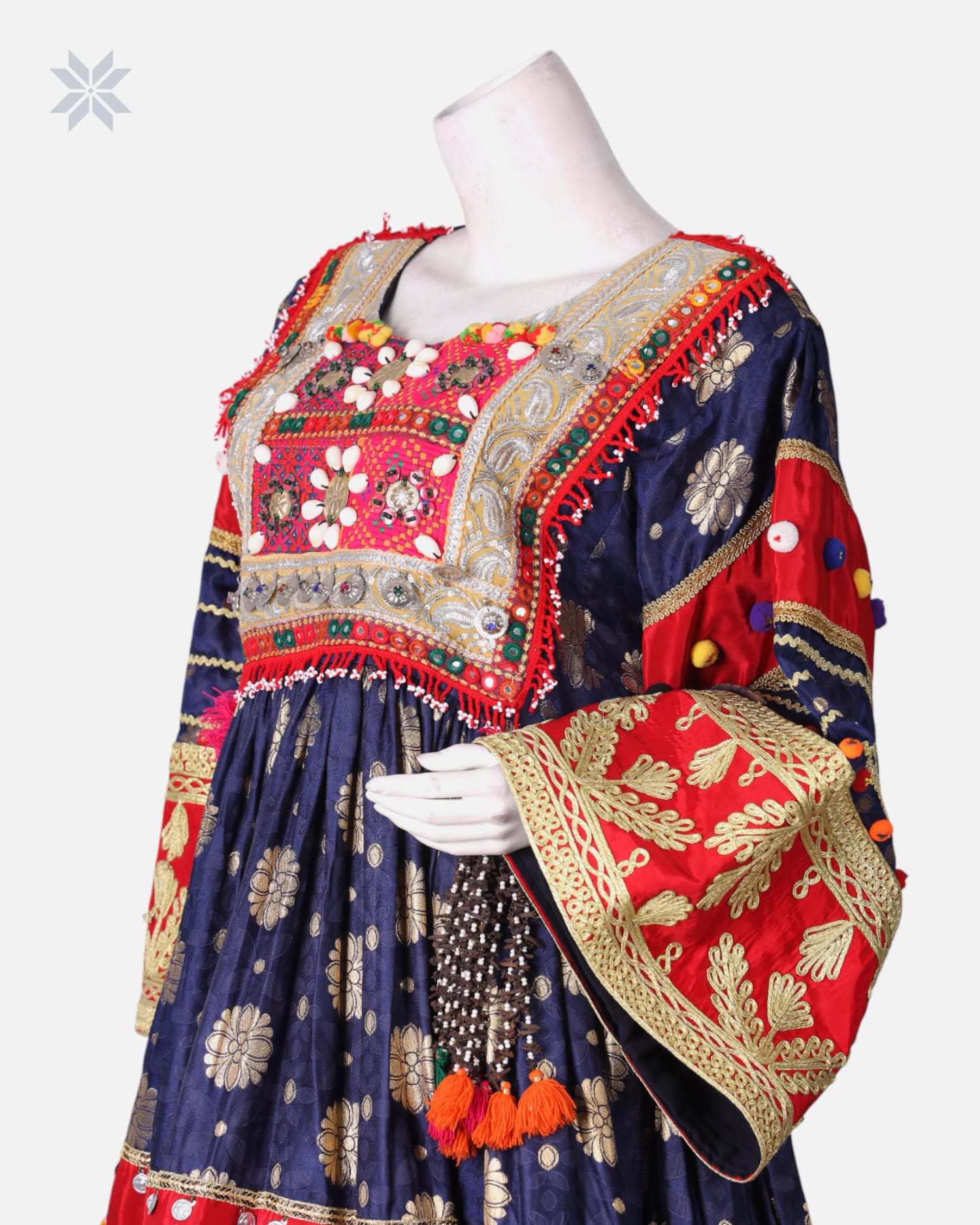 Afghan Kuchi Embroidered Dress For Wedding