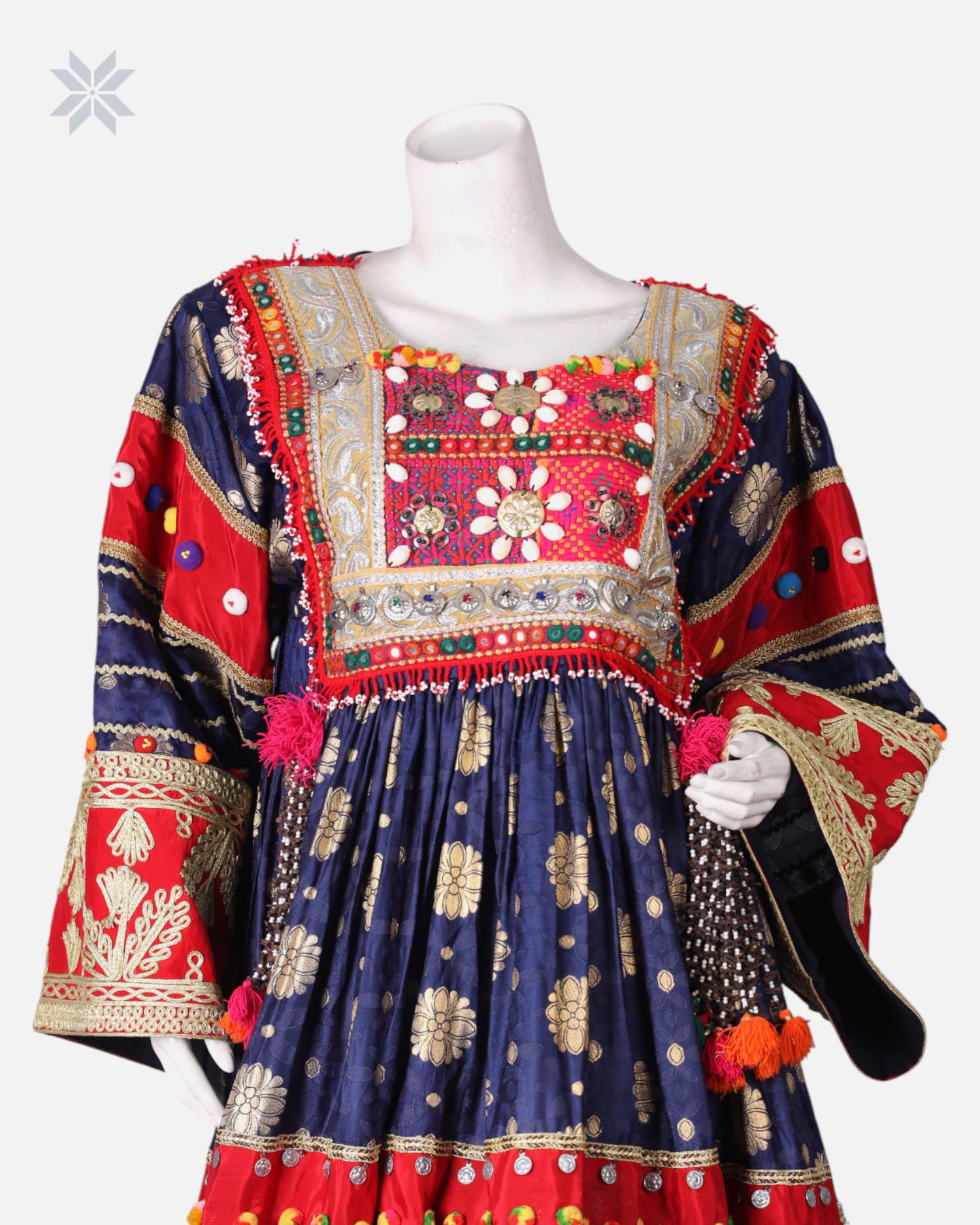 Afghan Kuchi Embroidered Dress For Wedding