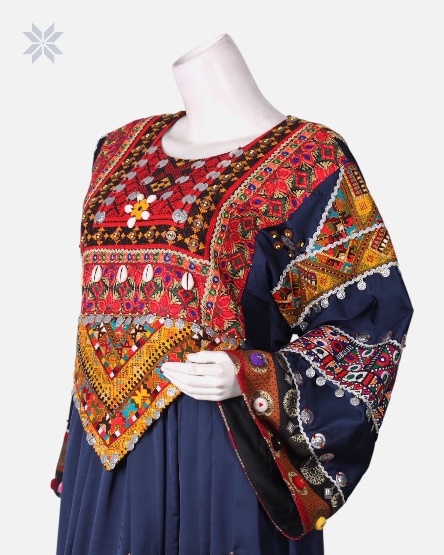 Handcrafted Afghan Embroidered Dress