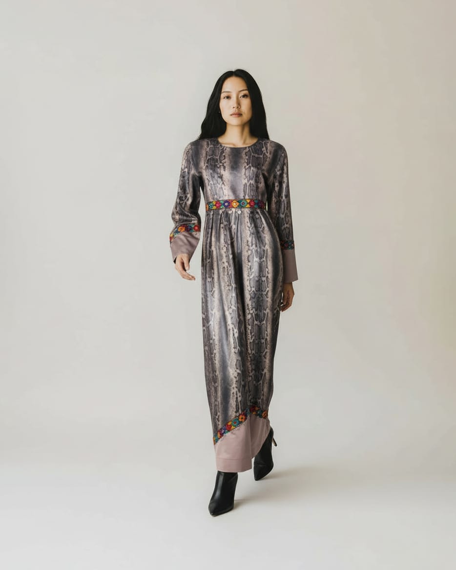 Jamsood Authentic Afghan Dress Hand Embroidered