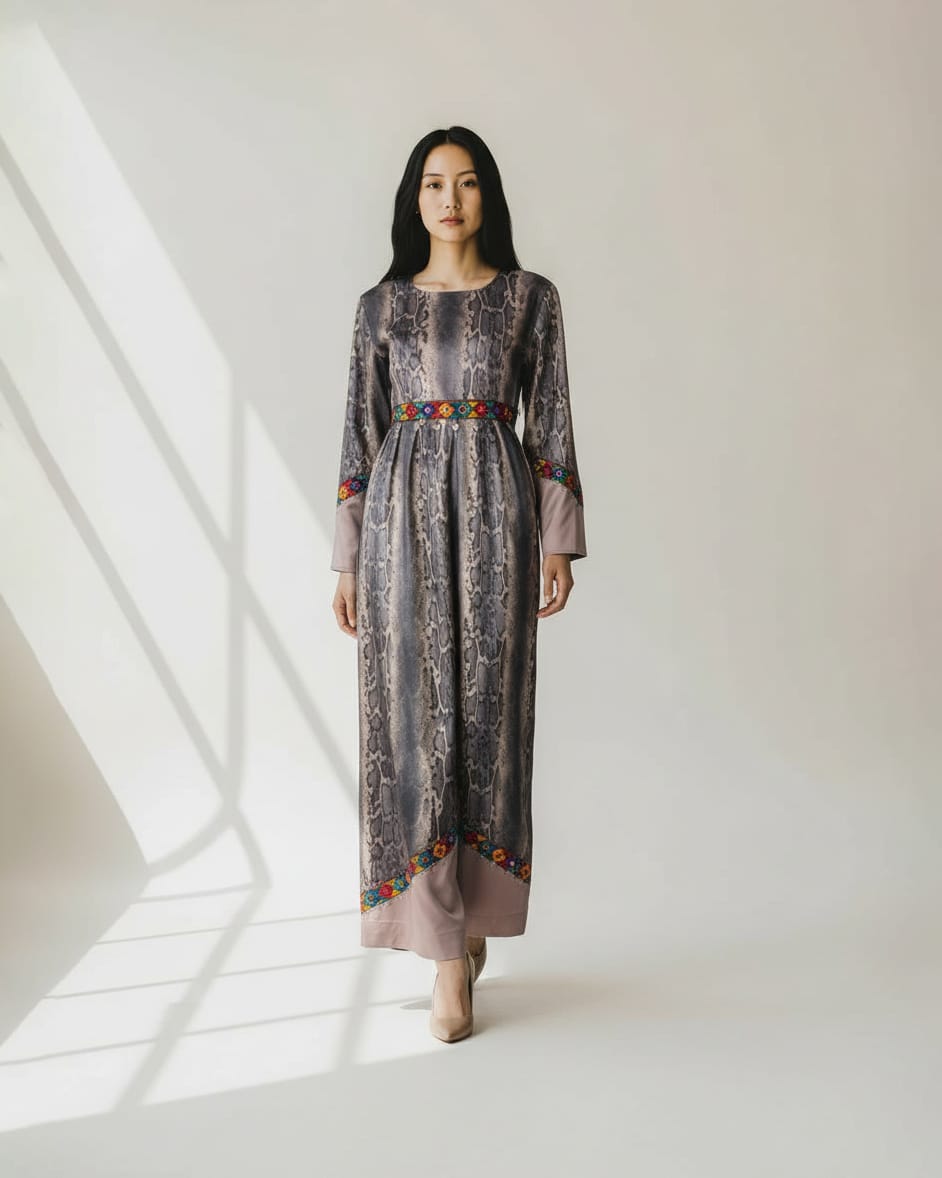 Jamsood Authentic Afghan Dress Hand Embroidered