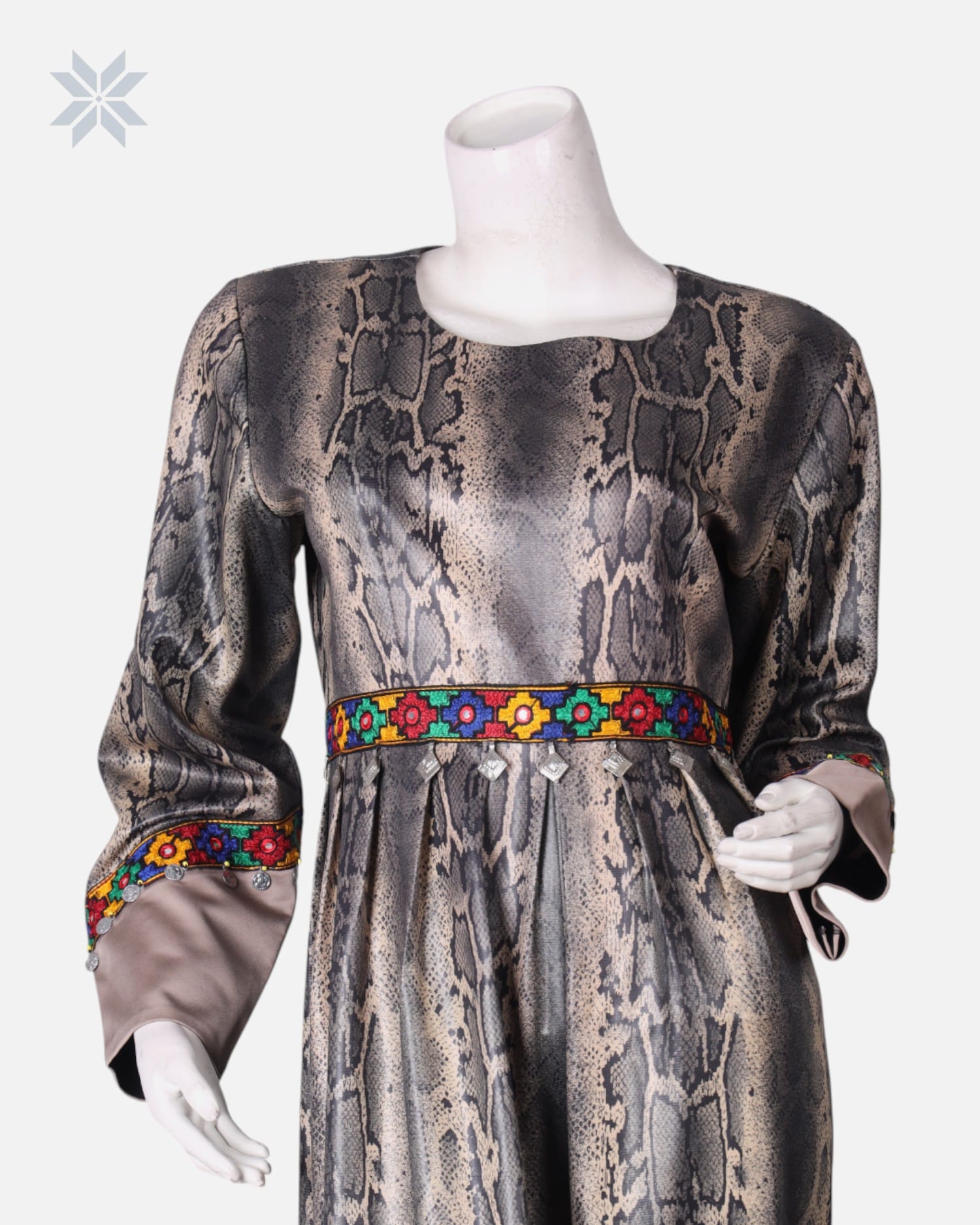 Jamsood Authentic Afghan Dress Hand Embroidered