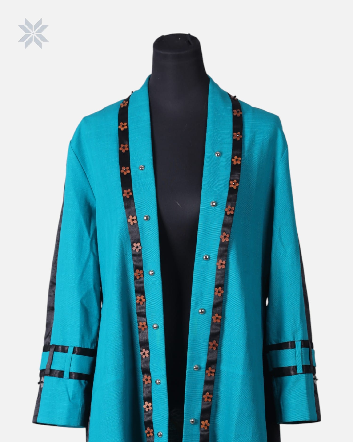 Long Wool Coat handmade with Fur Collar Chapan