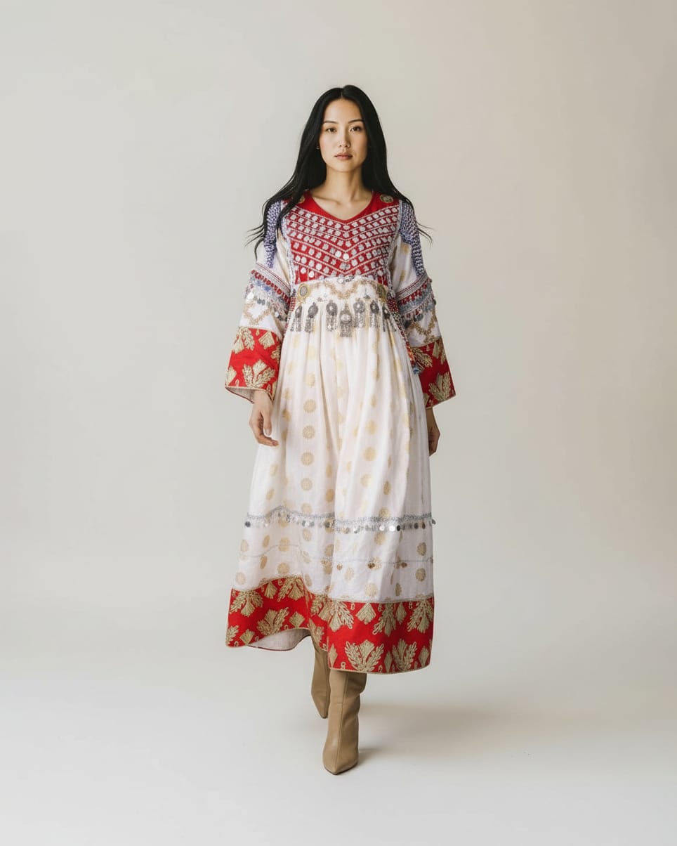 Handmade Bridal Kuchi Dress