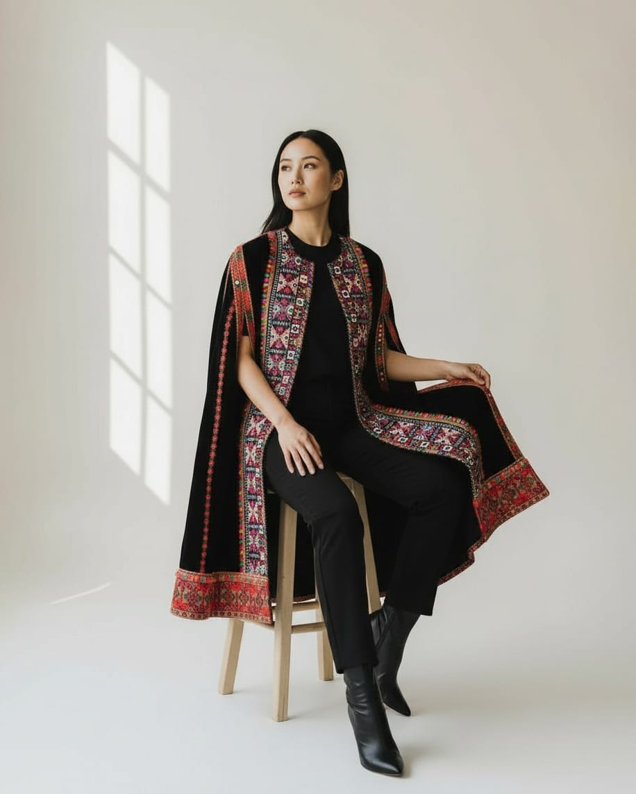 Authentic Afghan Velvet Yalan Coat