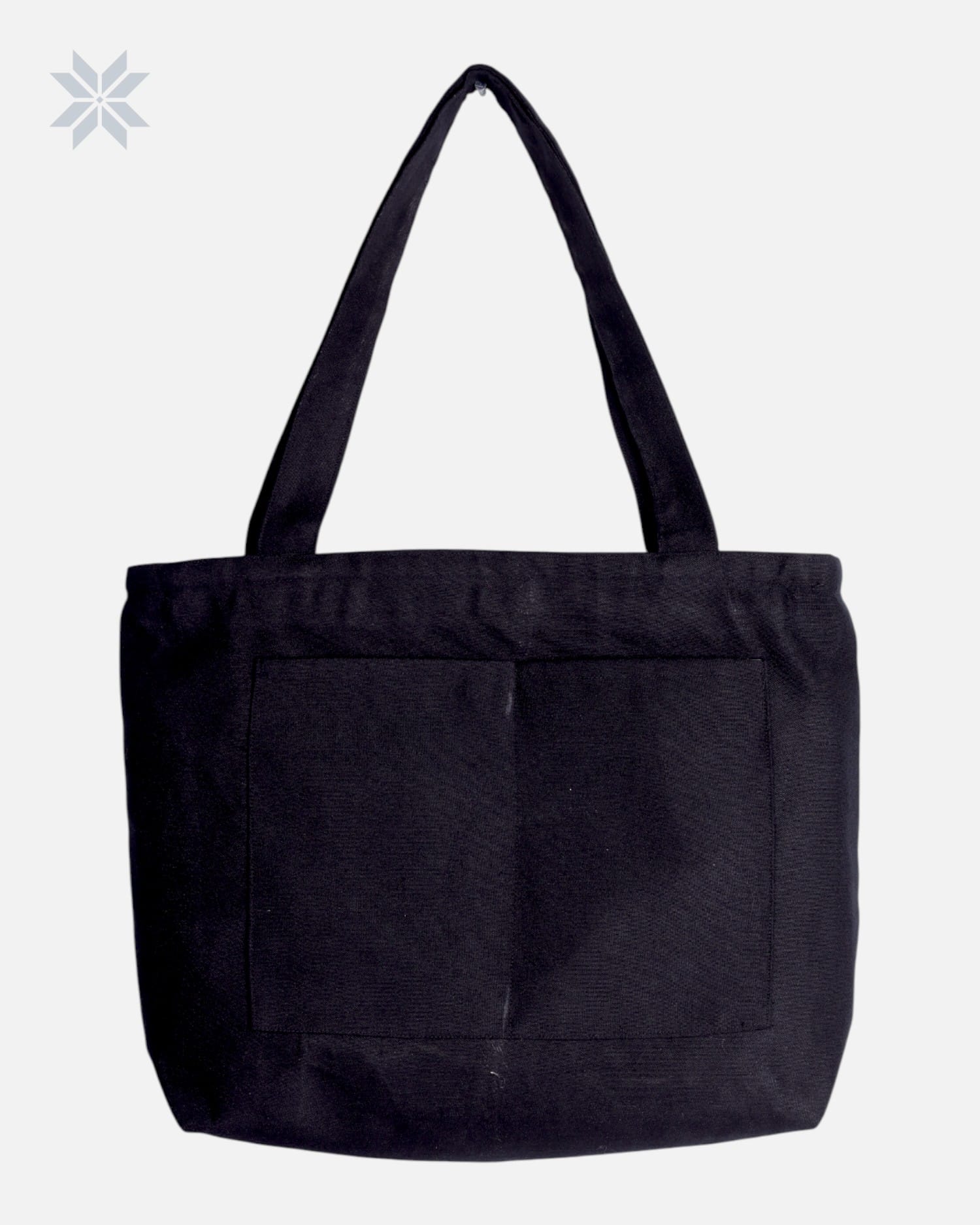Hand Embroidered Black Tote Bag