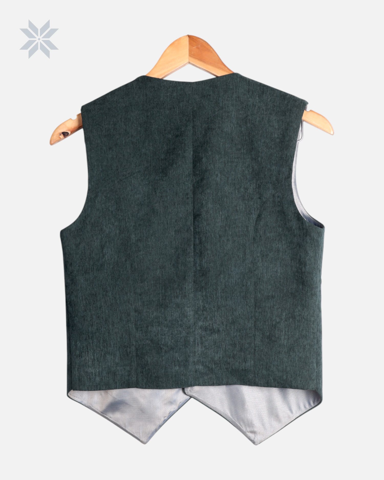 Boys Velvet Waistcoat Green Handmade Traditional Vest