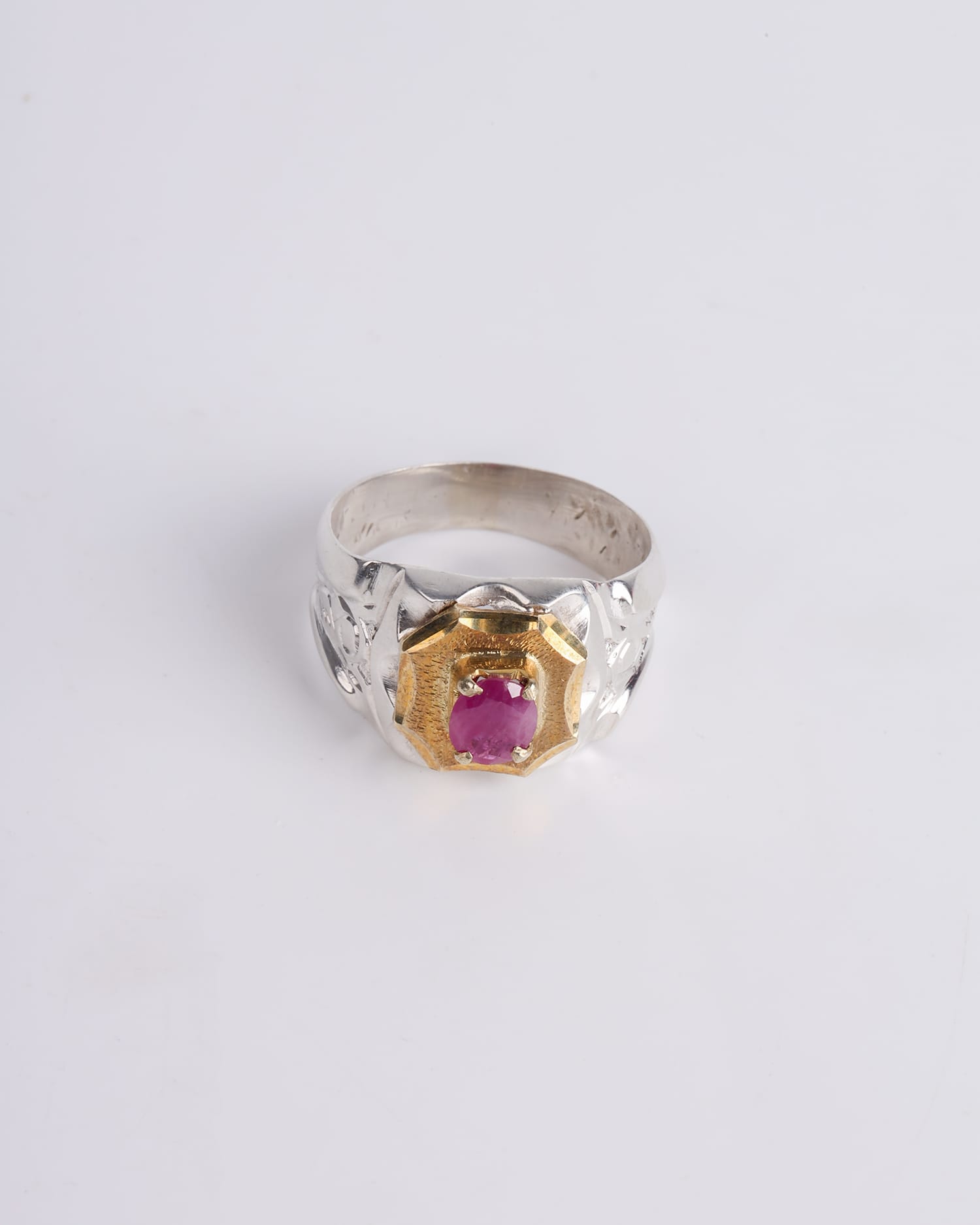 925 Sterling Silver Men’s Ruby Ring