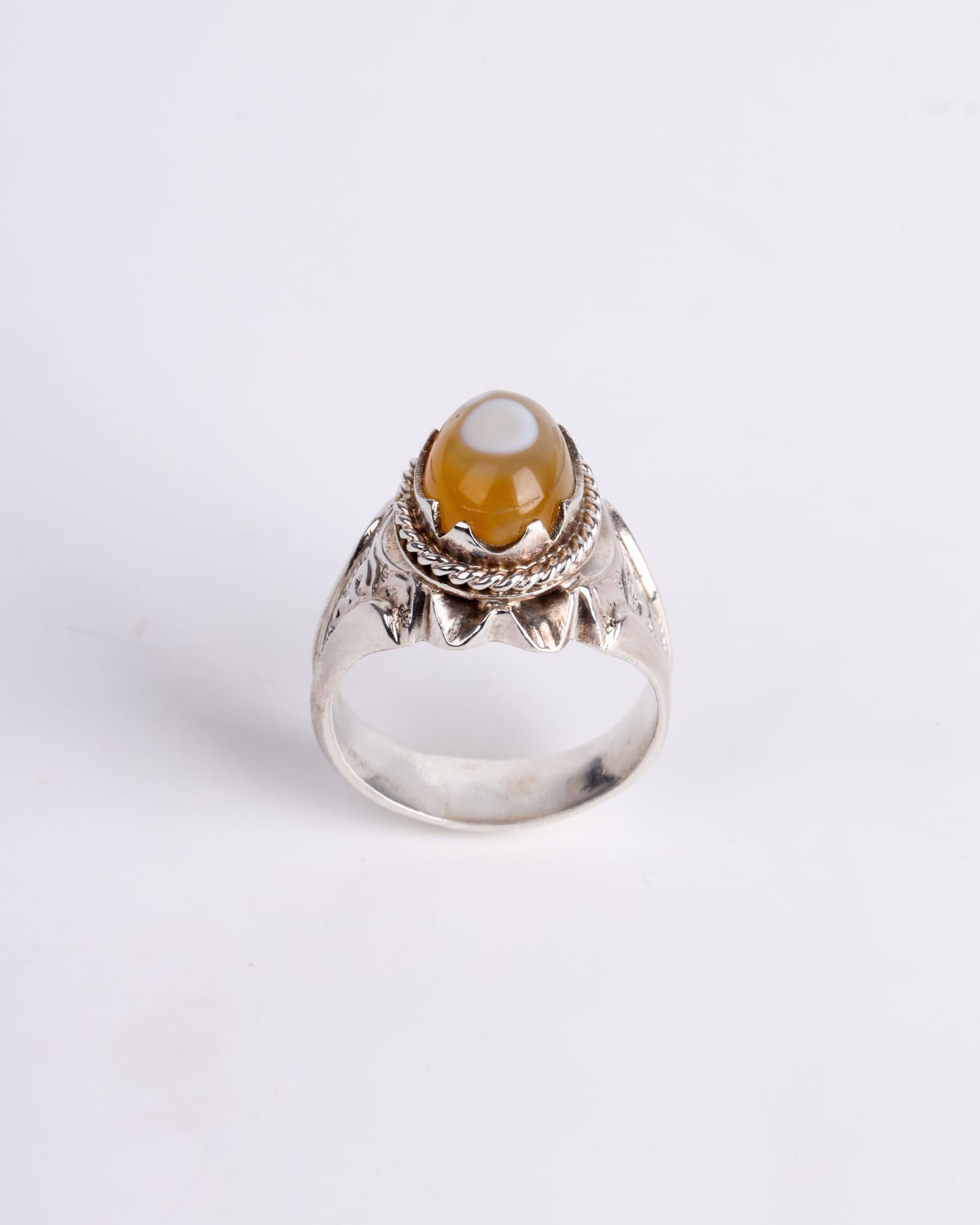 Men's 925 Sterling Silver Ruby Ring