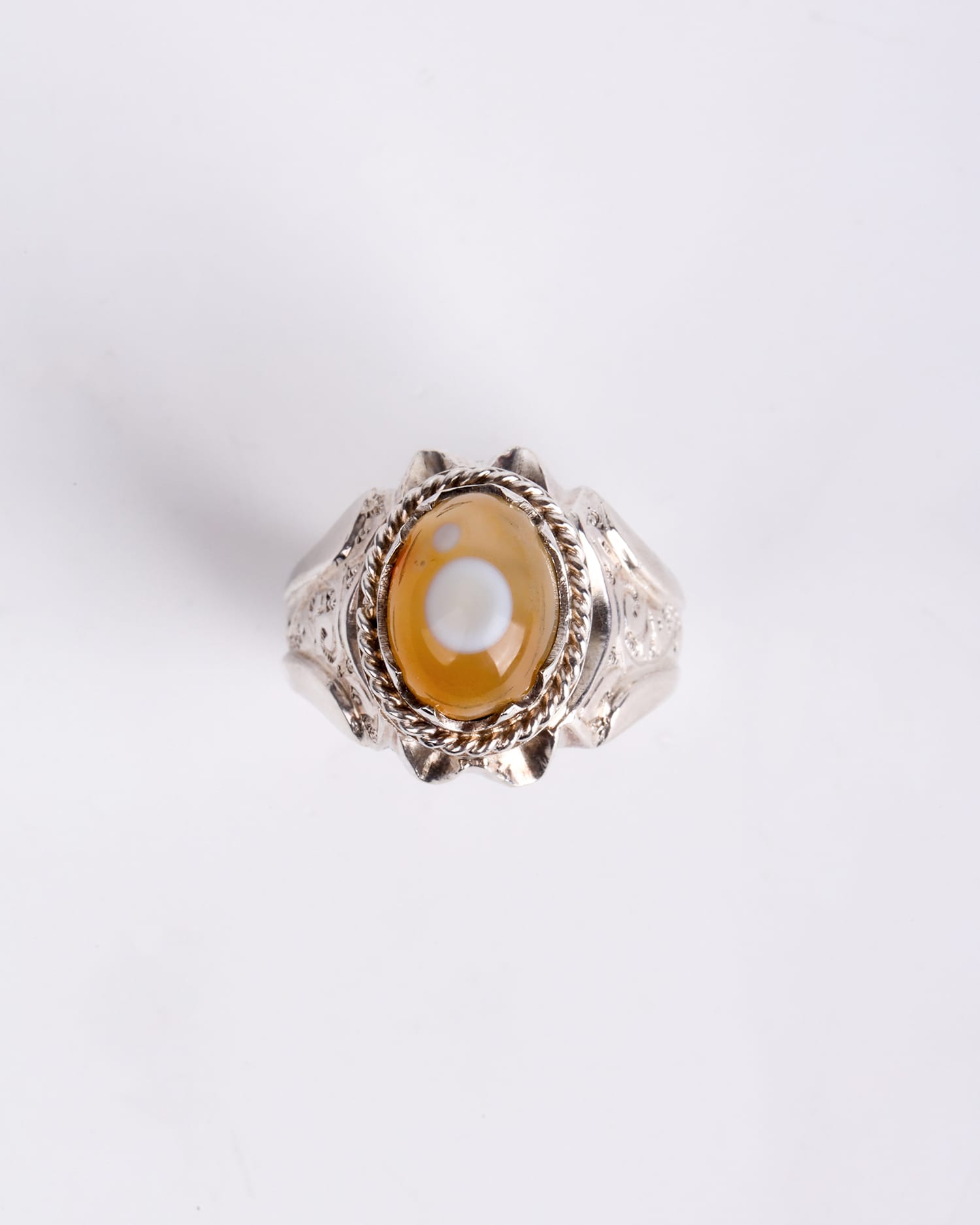 Men's 925 Sterling Silver Ruby Ring