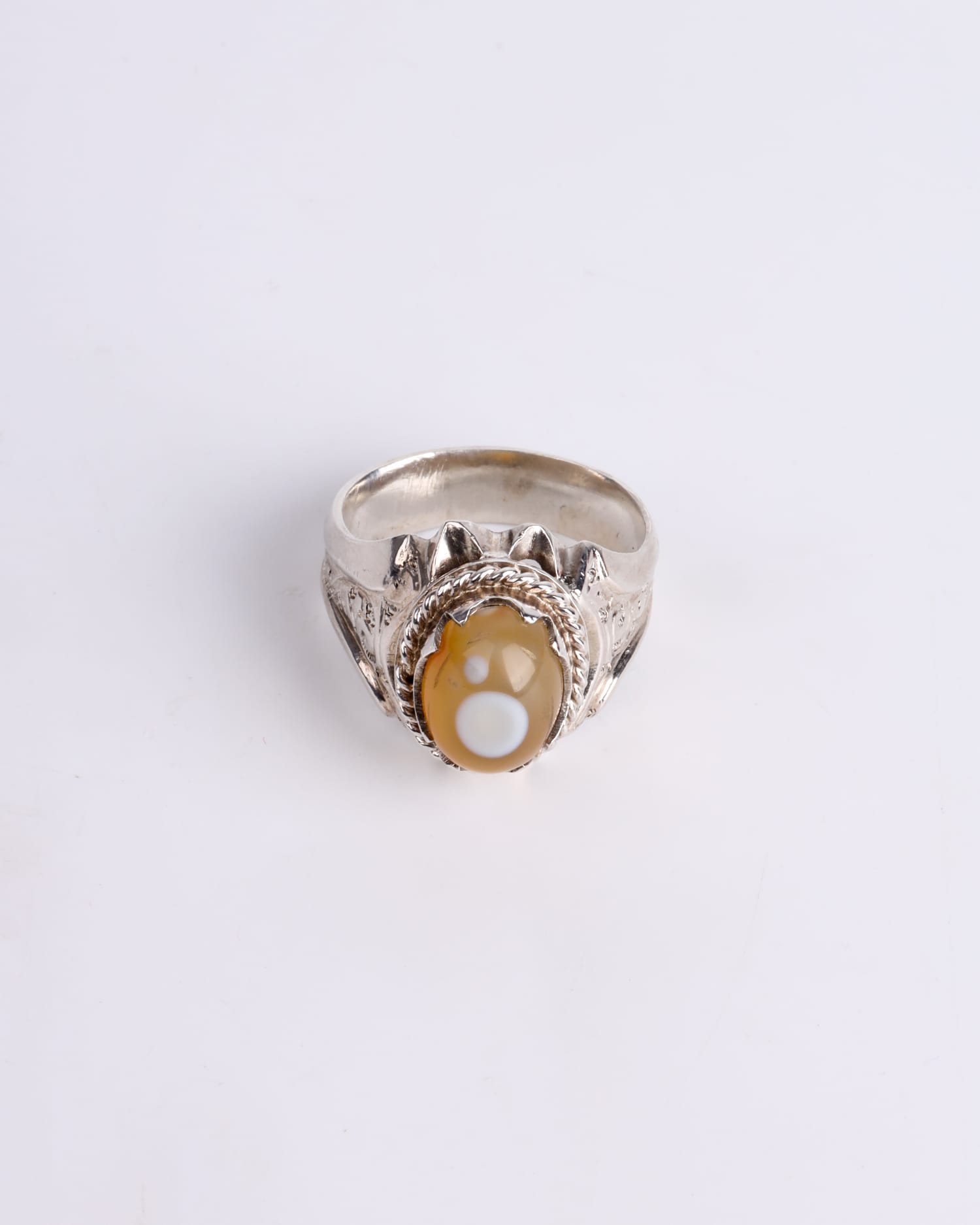 Men's 925 Sterling Silver Ruby Ring