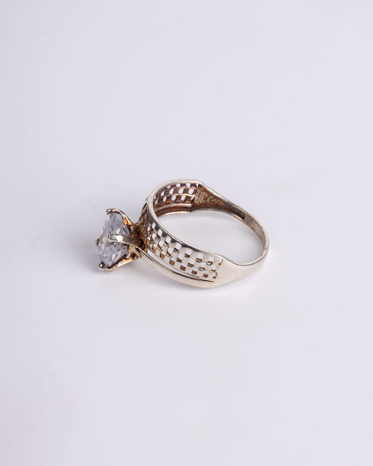 925 Sterling Silver Ruby Engagement Ring
