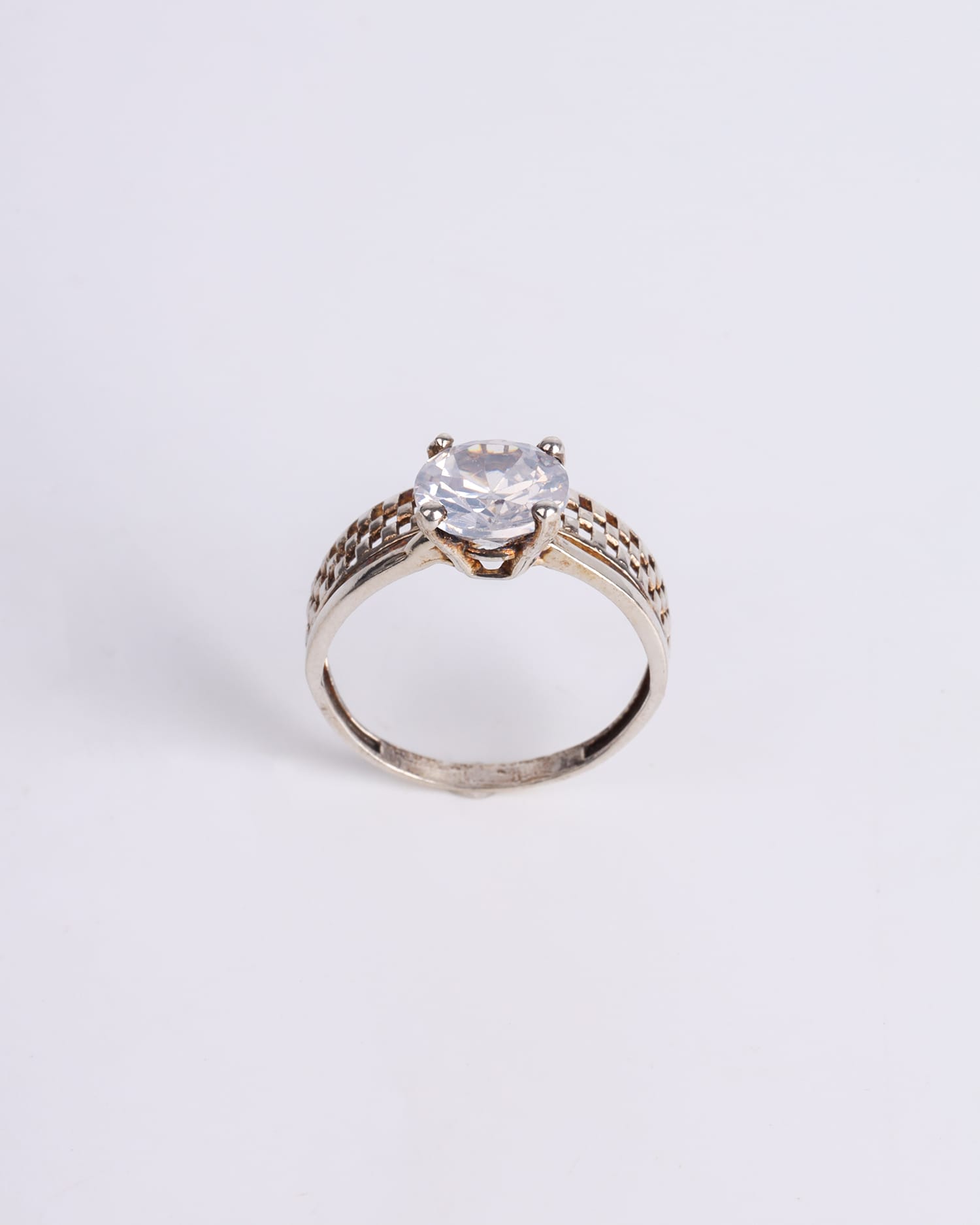 925 Sterling Silver Ruby Engagement Ring